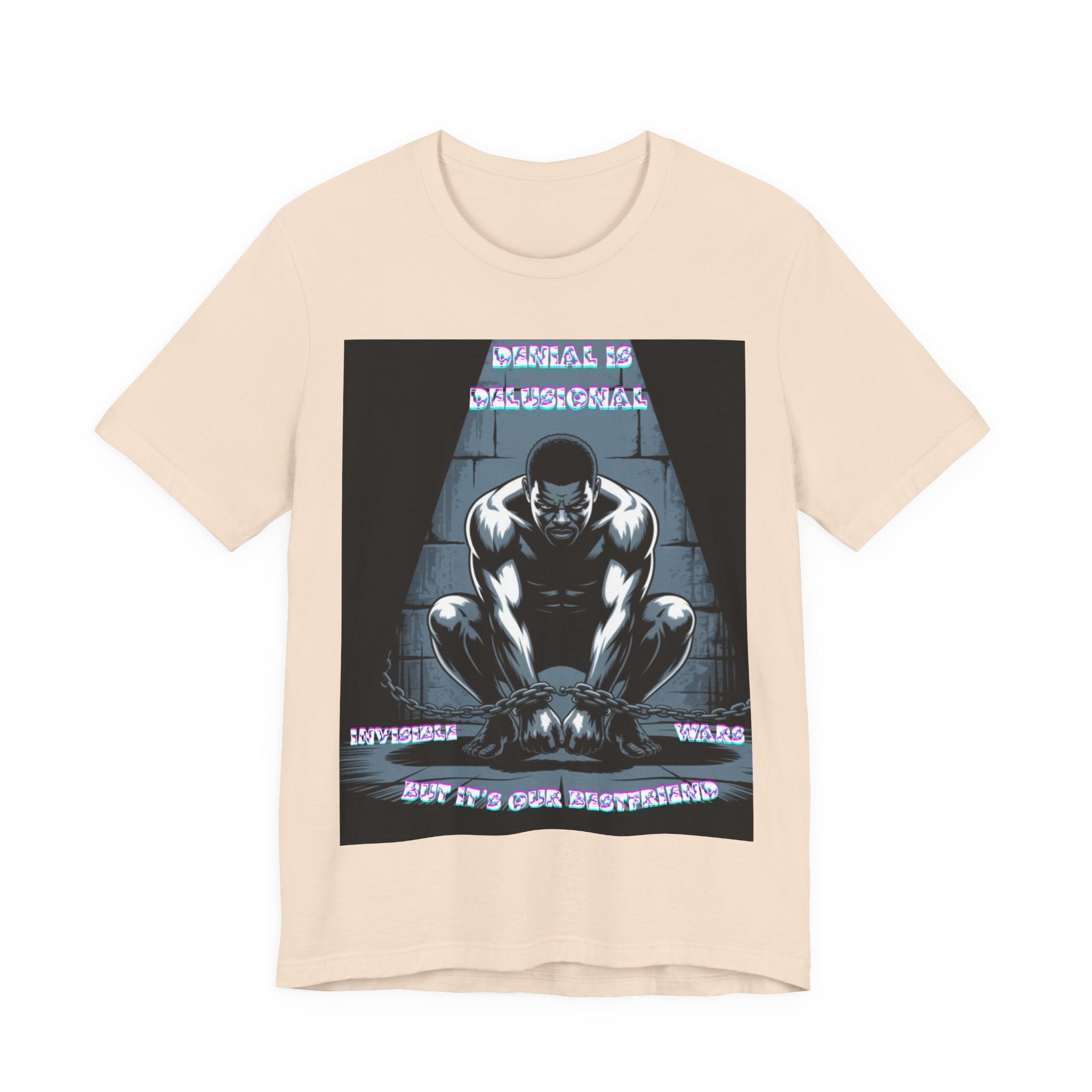 Men T-Shirt—-Denial is Delusion