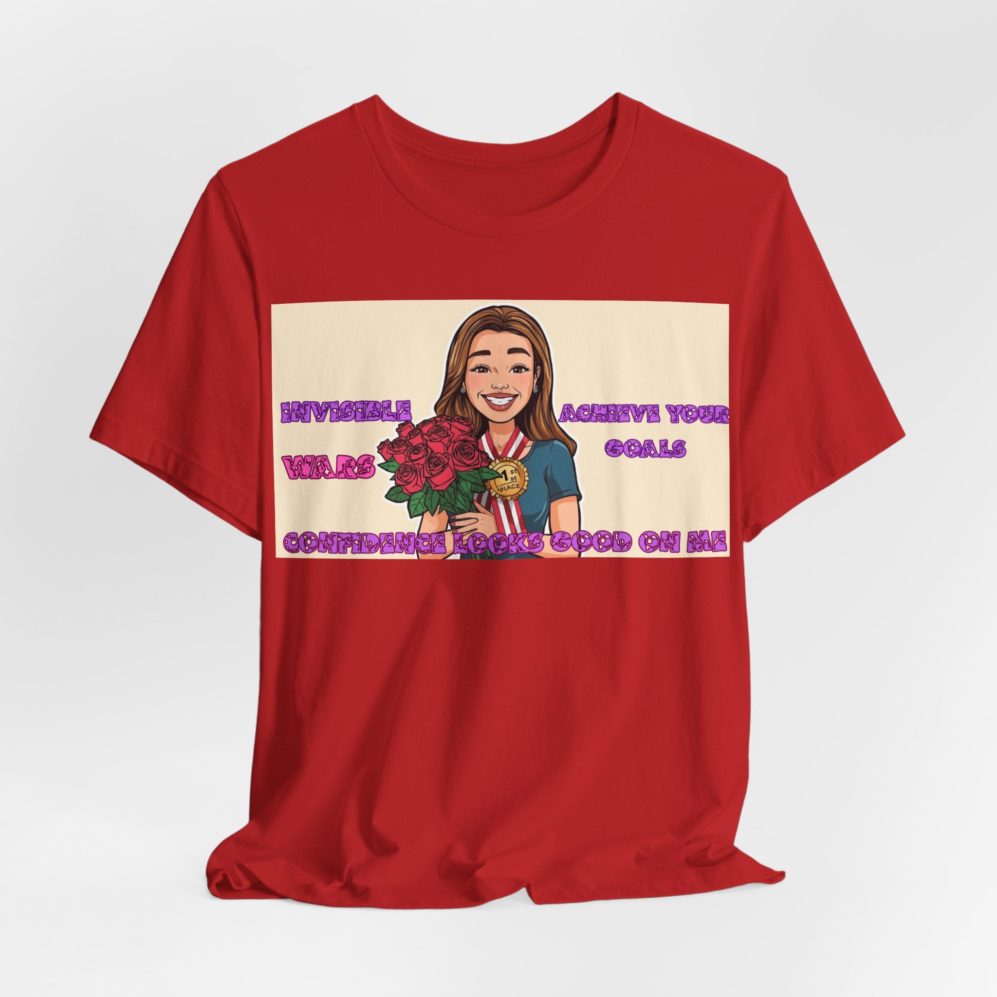 Women T-Shirt—Confidence Looks Good On Me”