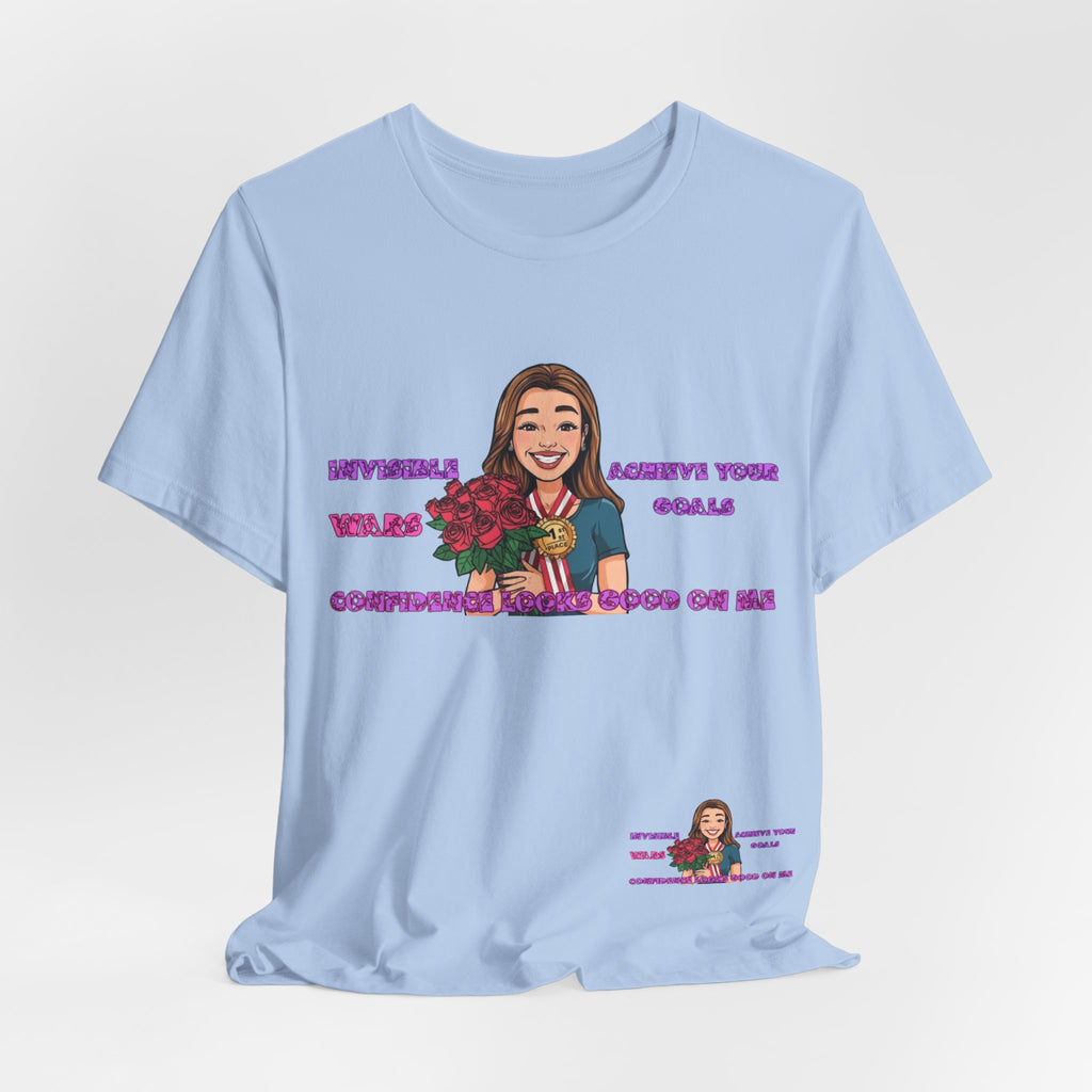 Women T-Shirt—Confidence Looks Good On Me”