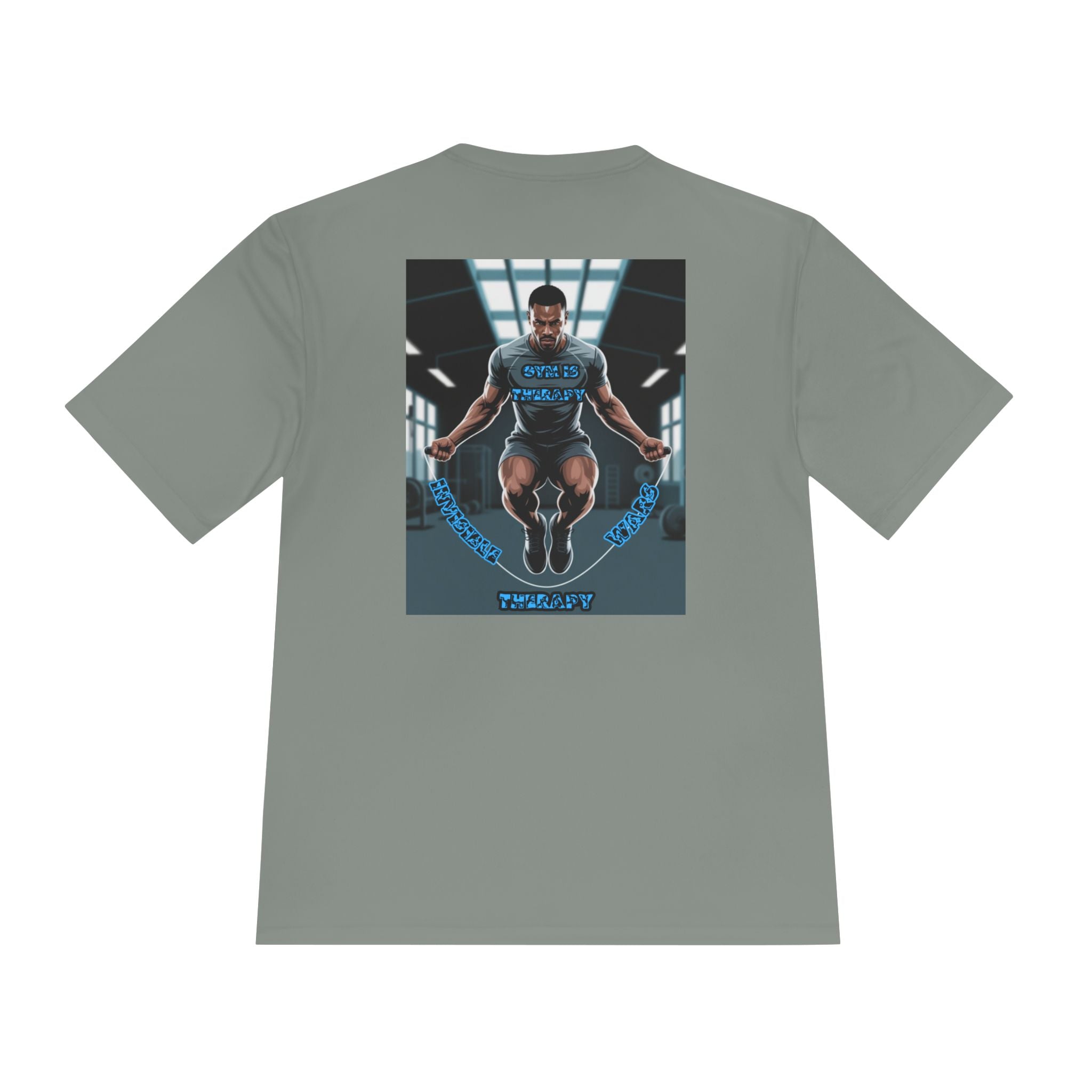 Men Fitness Graphic Shirt —Gym is therapy