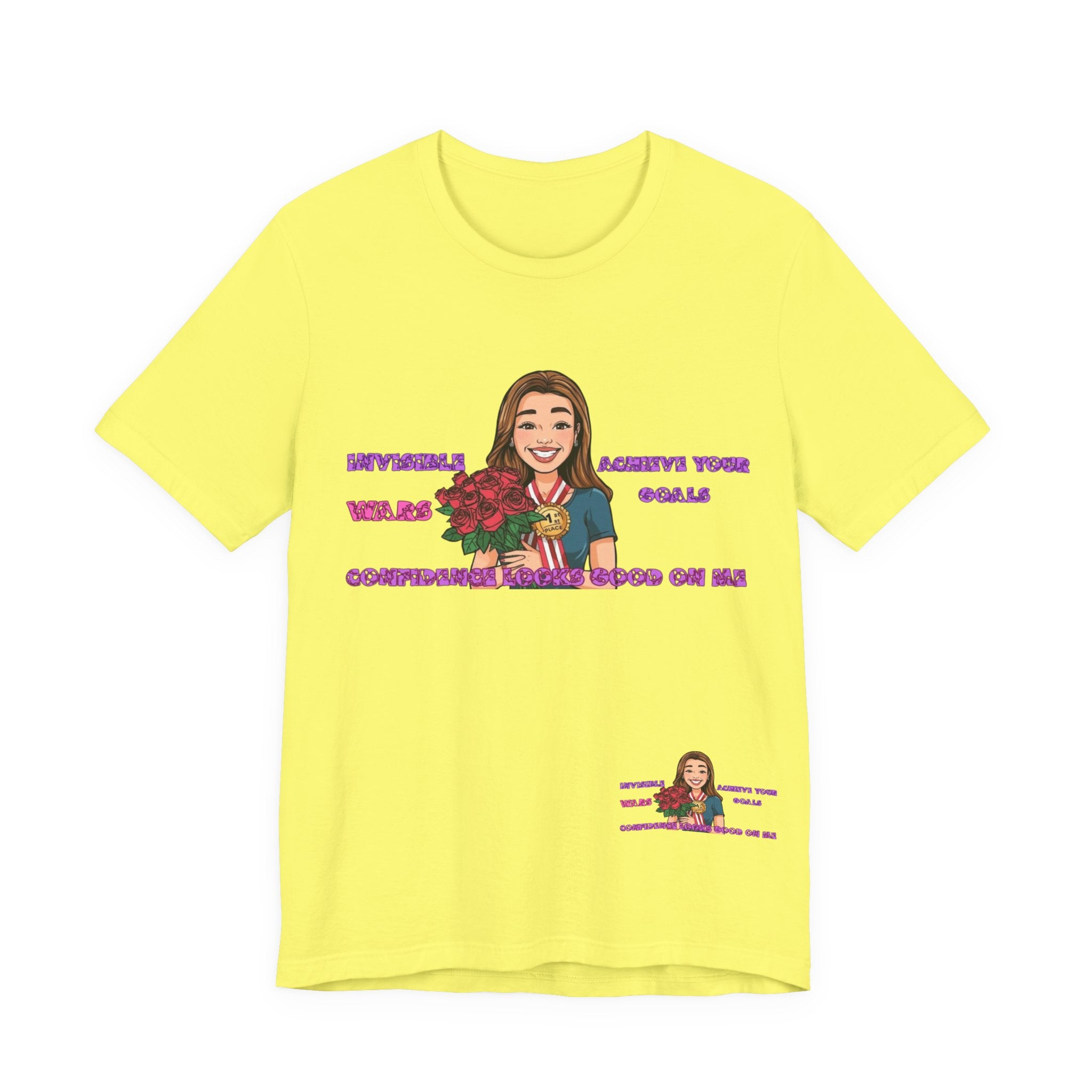 Women T-Shirt—Confidence Looks Good On Me”