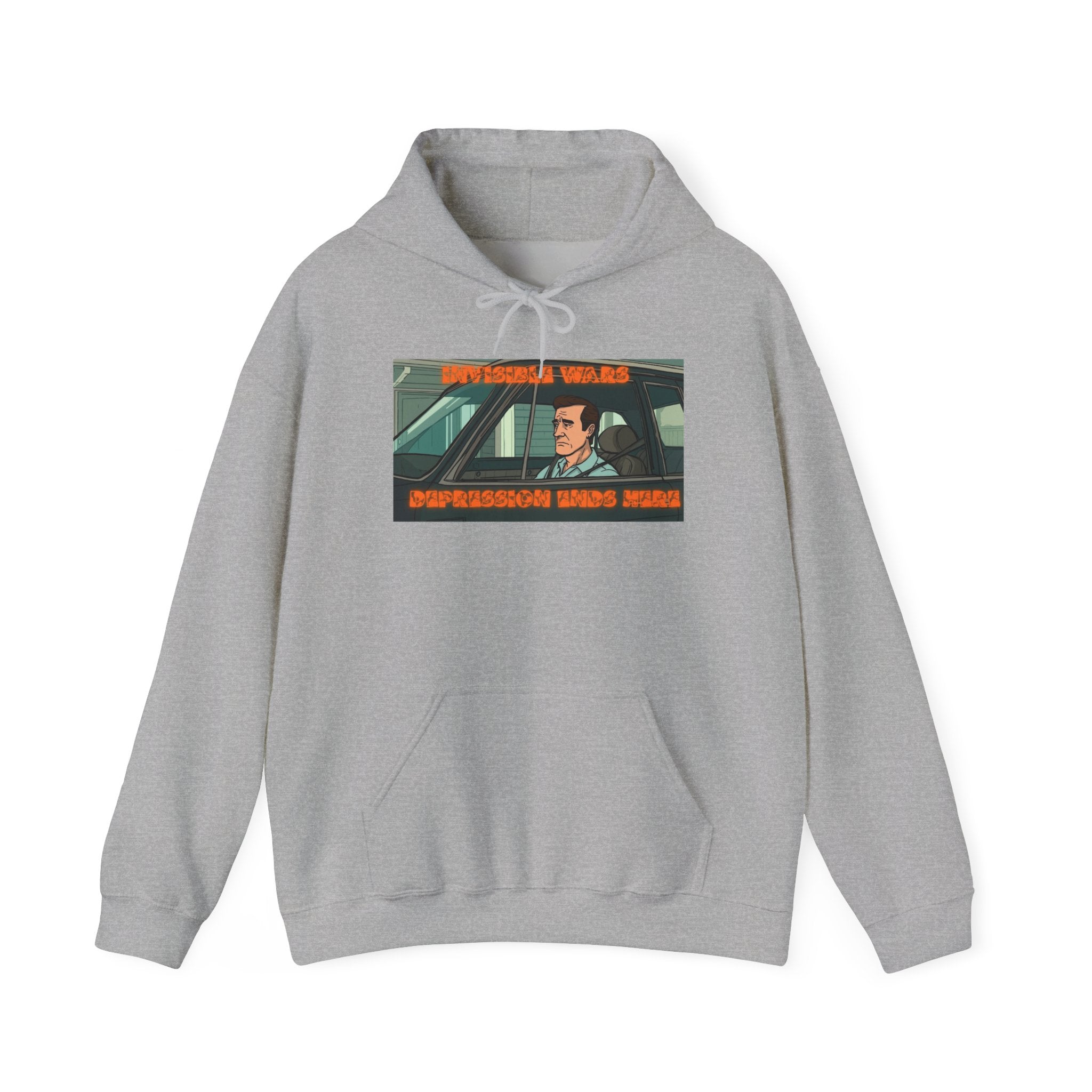 Men Hoodie — Depression Ends Here