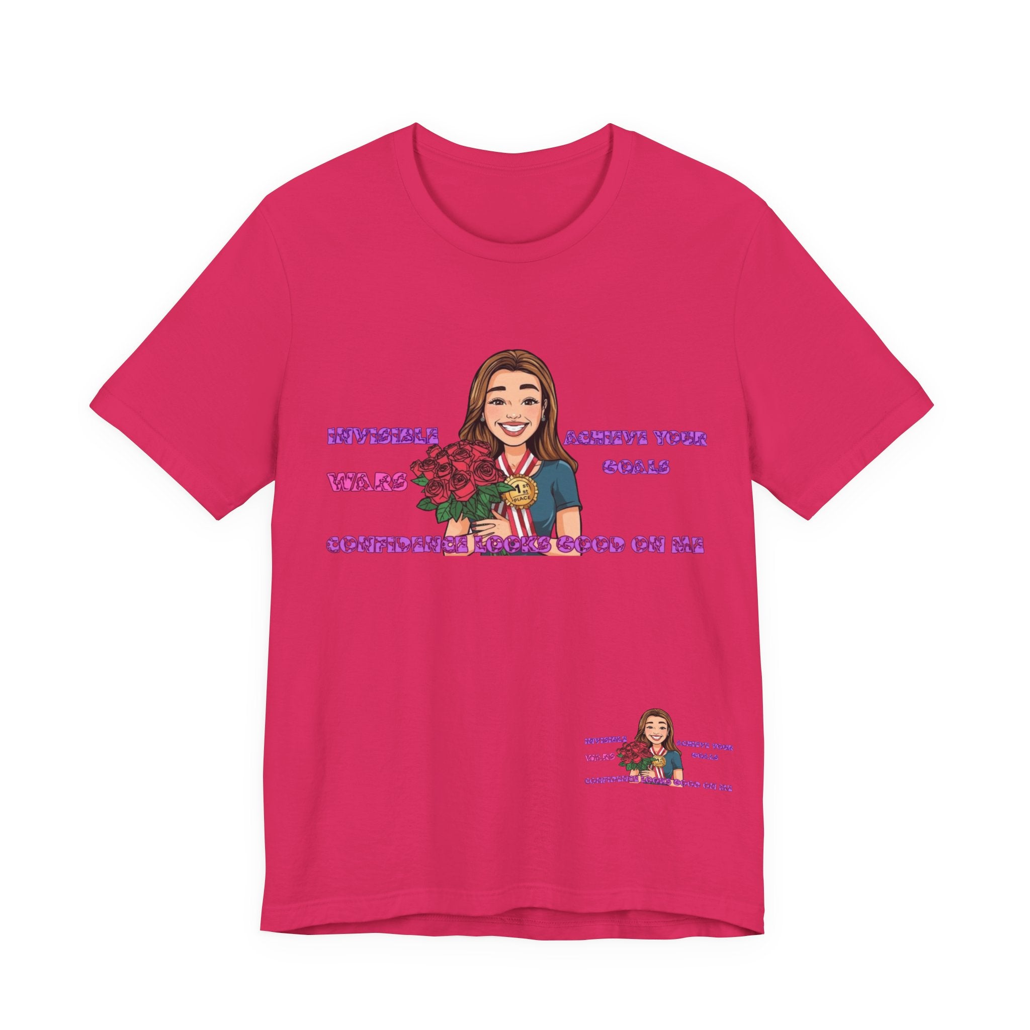 Women T-Shirt—Confidence Looks Good On Me”
