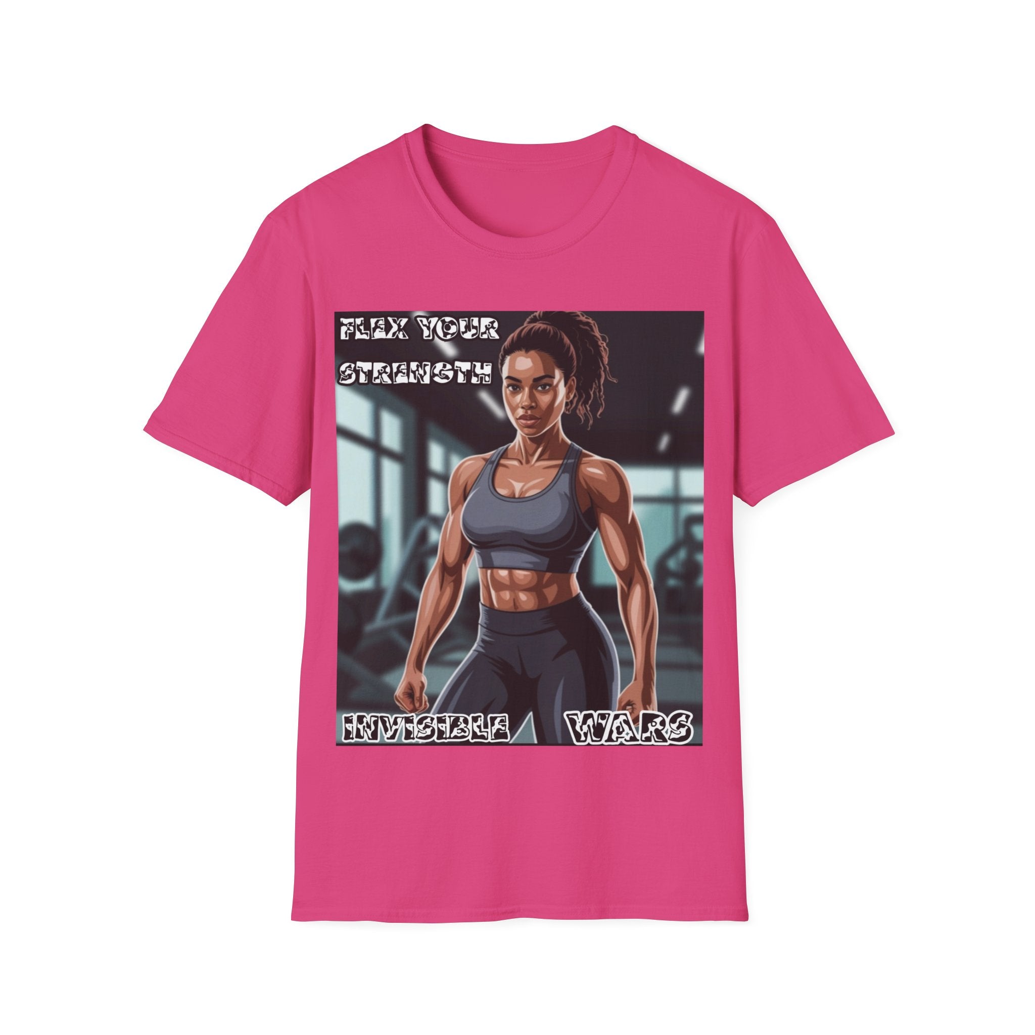 Women T-Shirt-Flex your strengh Invisible Wars
