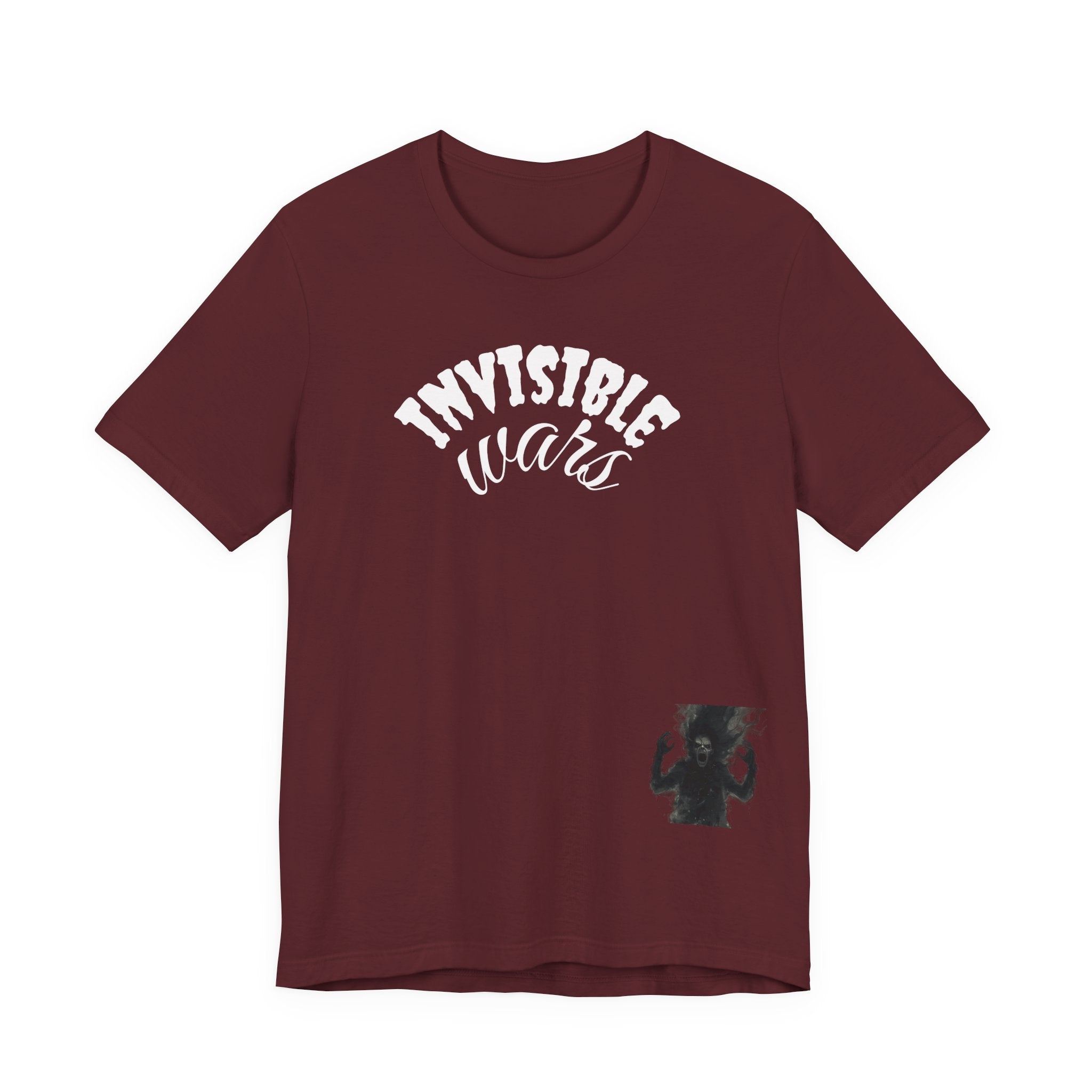Men T-shirt Invisible Wars — Demons Lurk