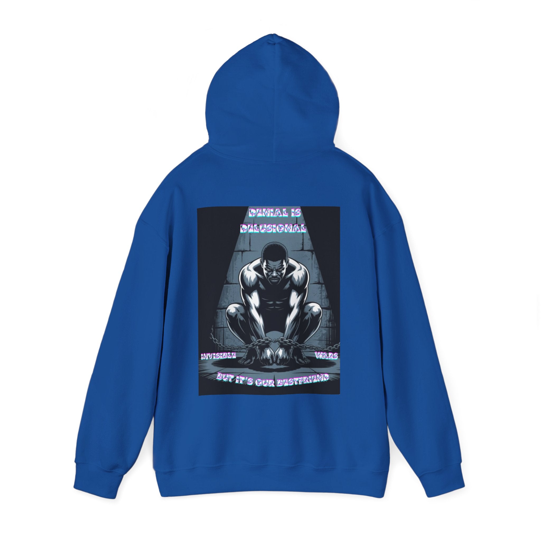 Men Hoodie • -Denial is Delusional
