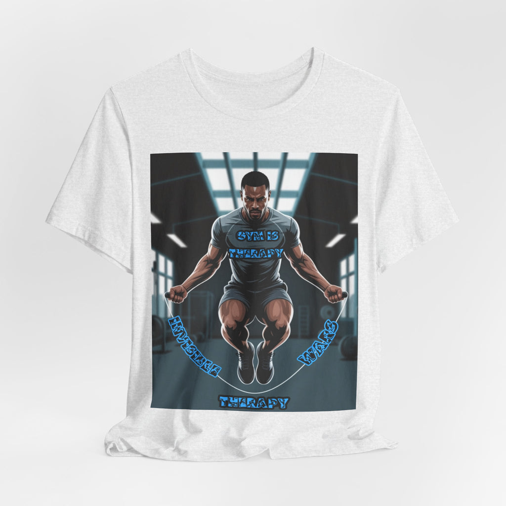 Men T-Shirt = Gym is Therapy