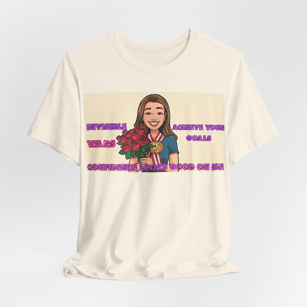 Women T-Shirt—Confidence Looks Good On Me”
