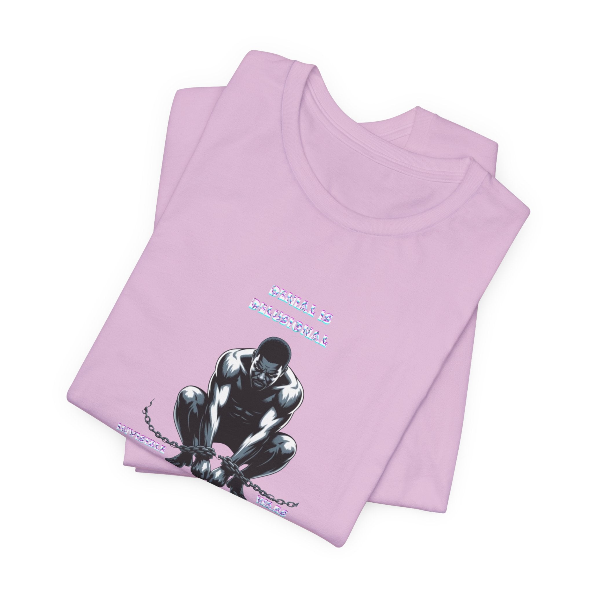 Men T-Shirt—-Denial is Delusion