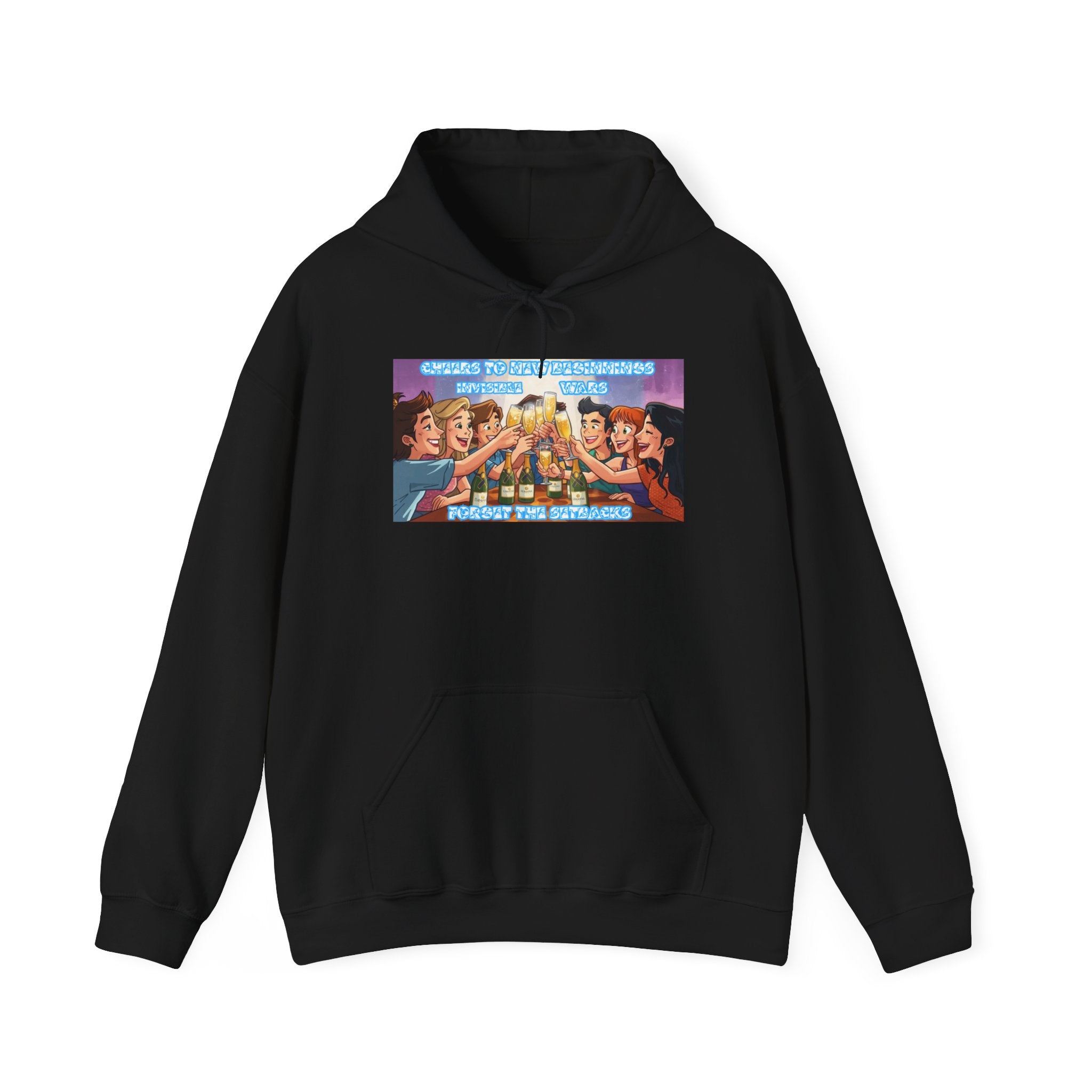 Men Hoodie - Cheers to New Beginnings