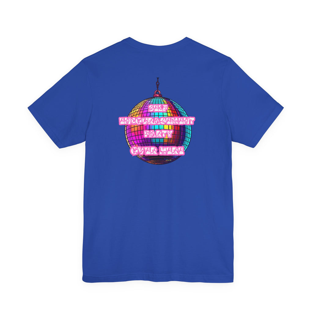 Women Disco Ball T-shirt — Self Encouragement Party
