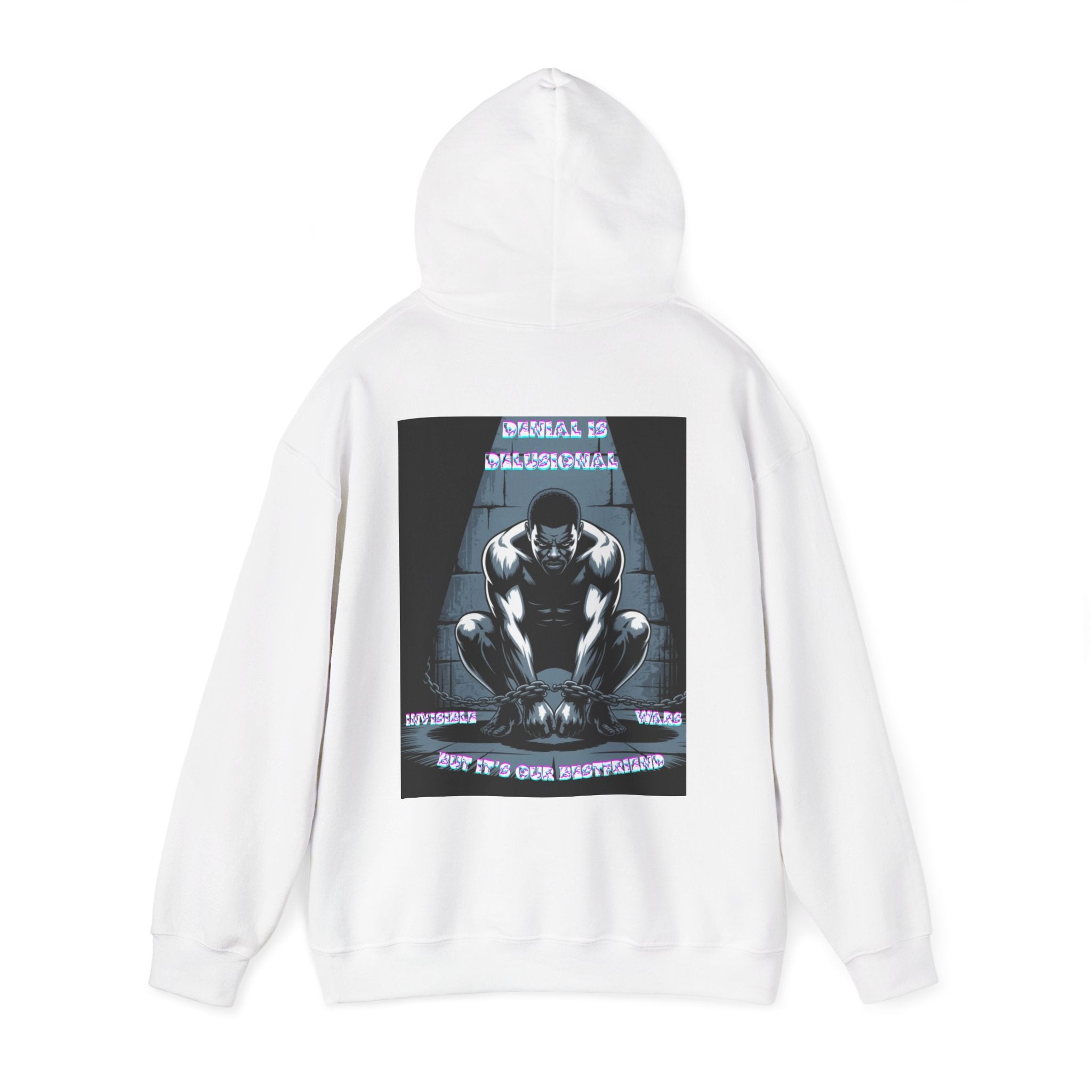 Men Hoodie • -Denial is Delusional