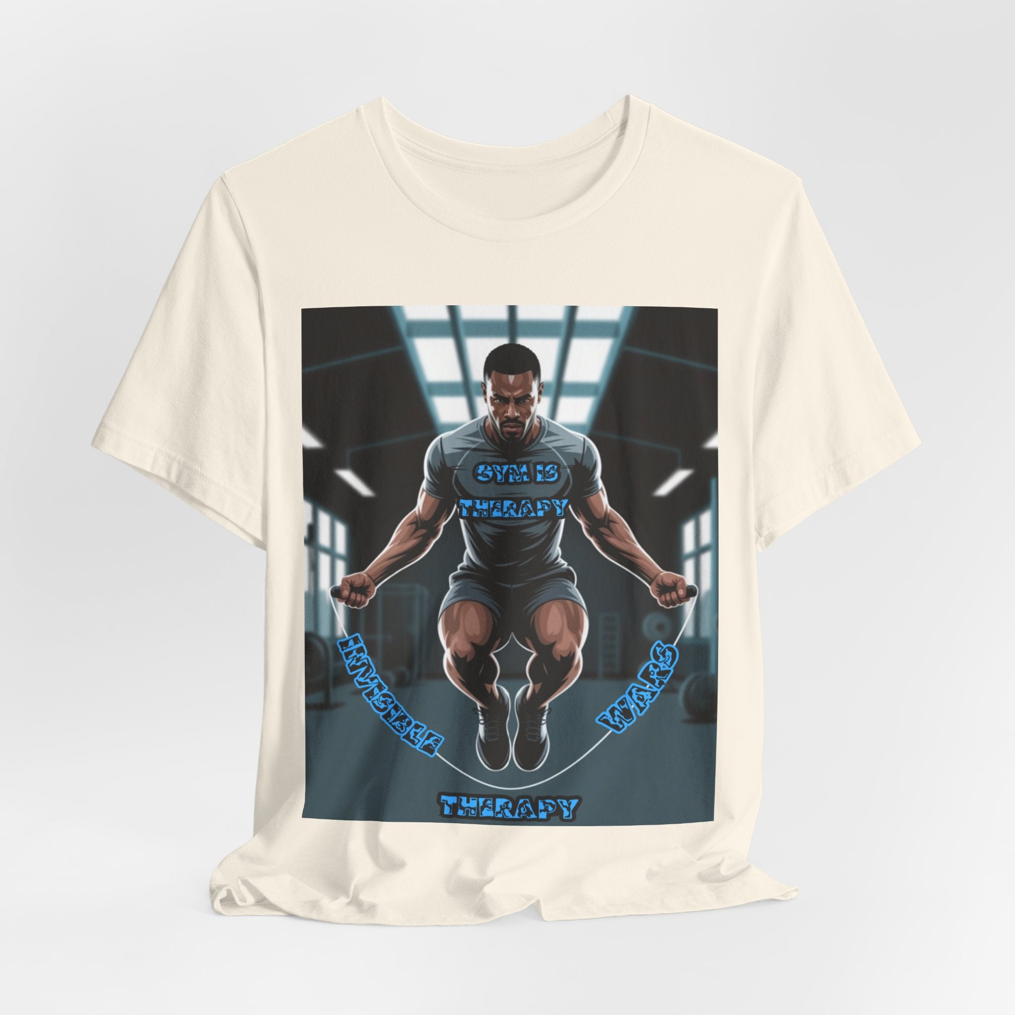 Men T-Shirt = Gym is Therapy
