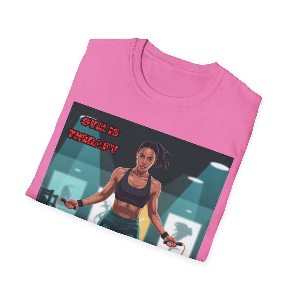 Women T-Shirt —Gym is Therapy Invisible Wars