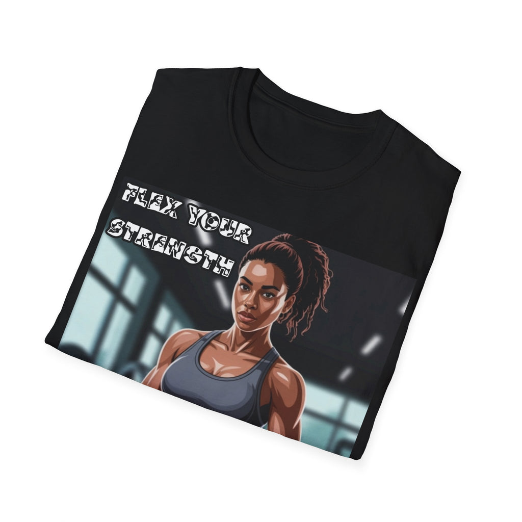 Women T-Shirt-Flex your strengh Invisible Wars