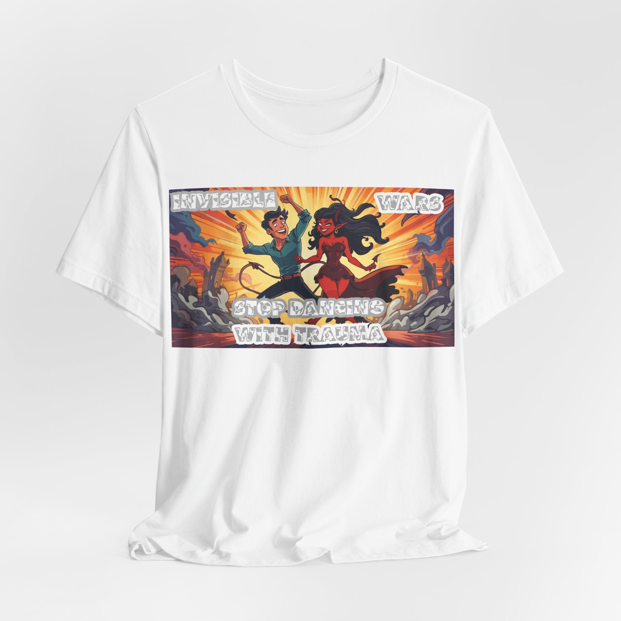 Men T-Shirt –Stop Dancing with Truama