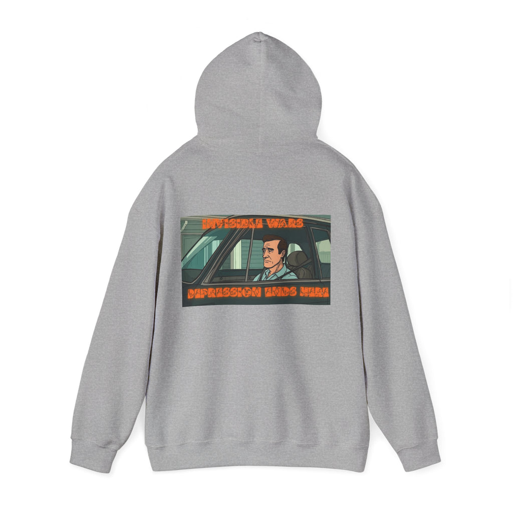 Men Hoodie — Depression Ends Here