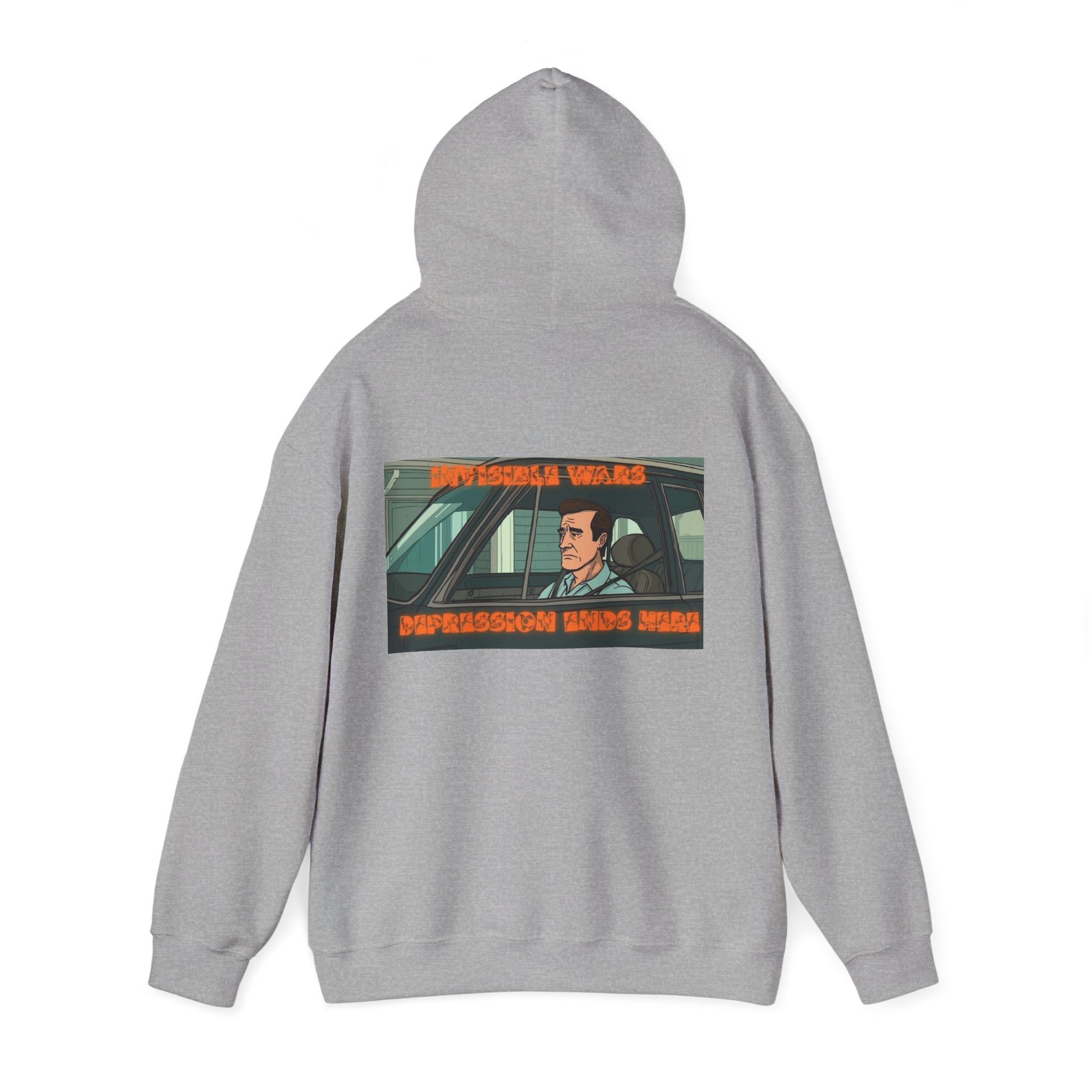 Men Hoodie — Depression Ends Here