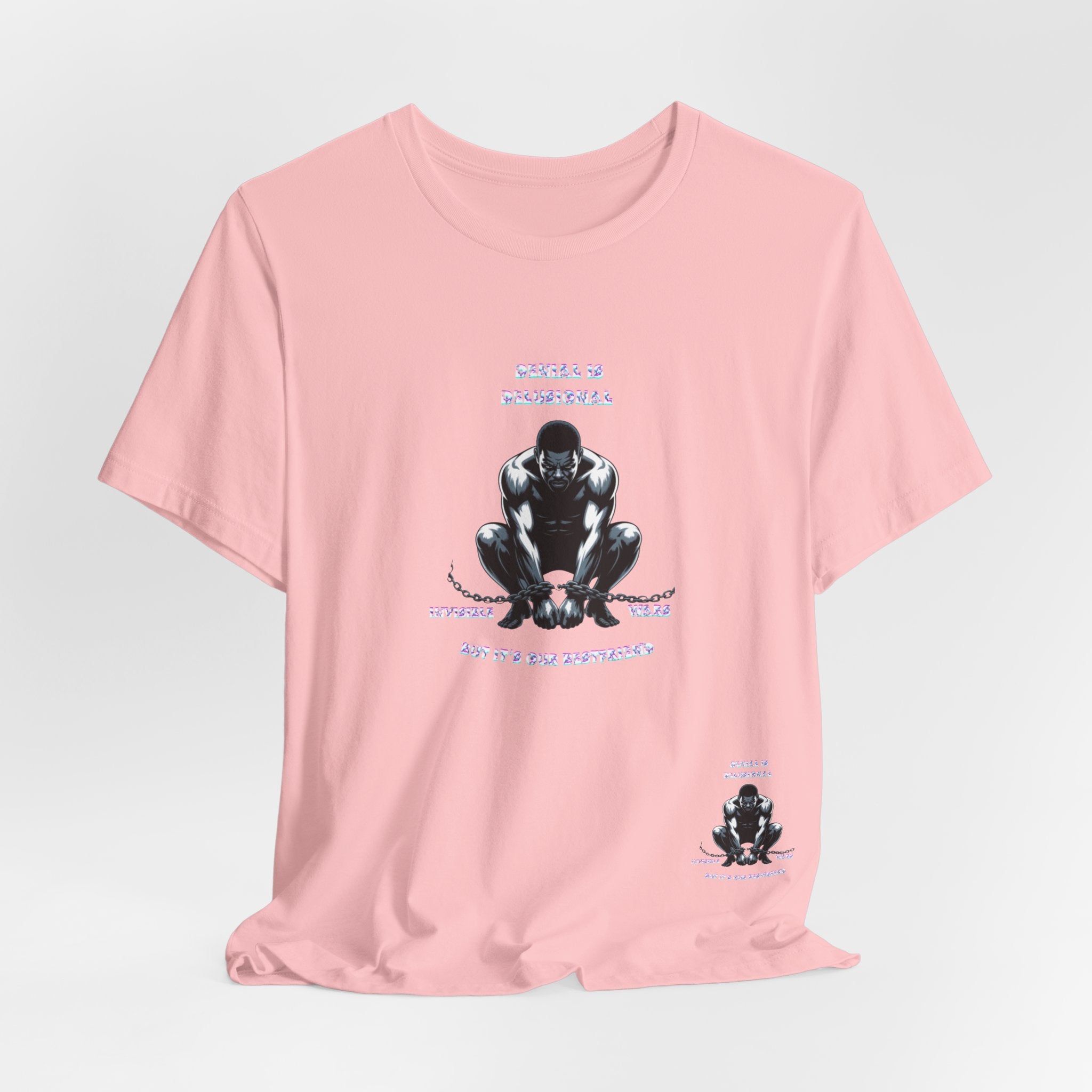 Men T-Shirt—-Denial is Delusion