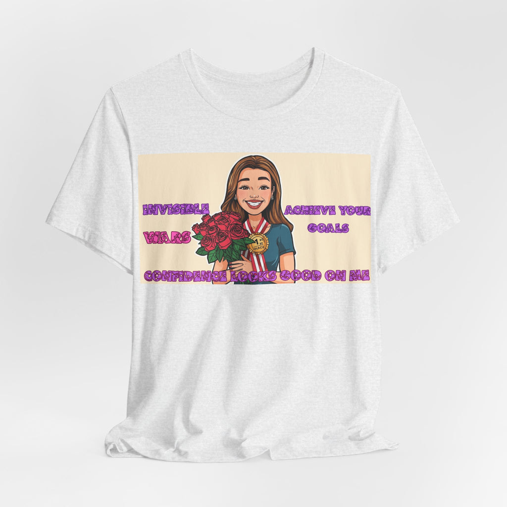 Women T-Shirt—Confidence Looks Good On Me”