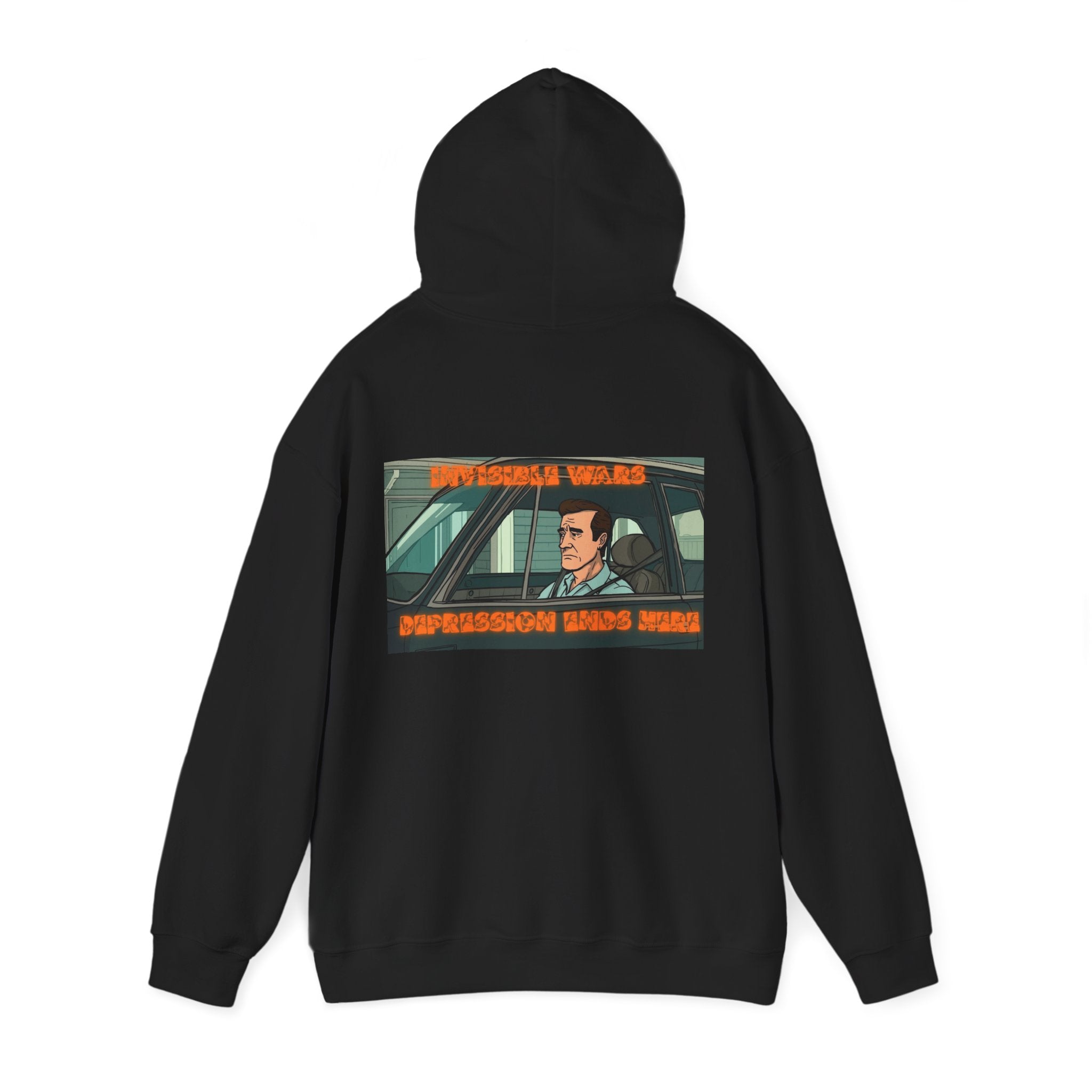 Men Hoodie — Depression Ends Here