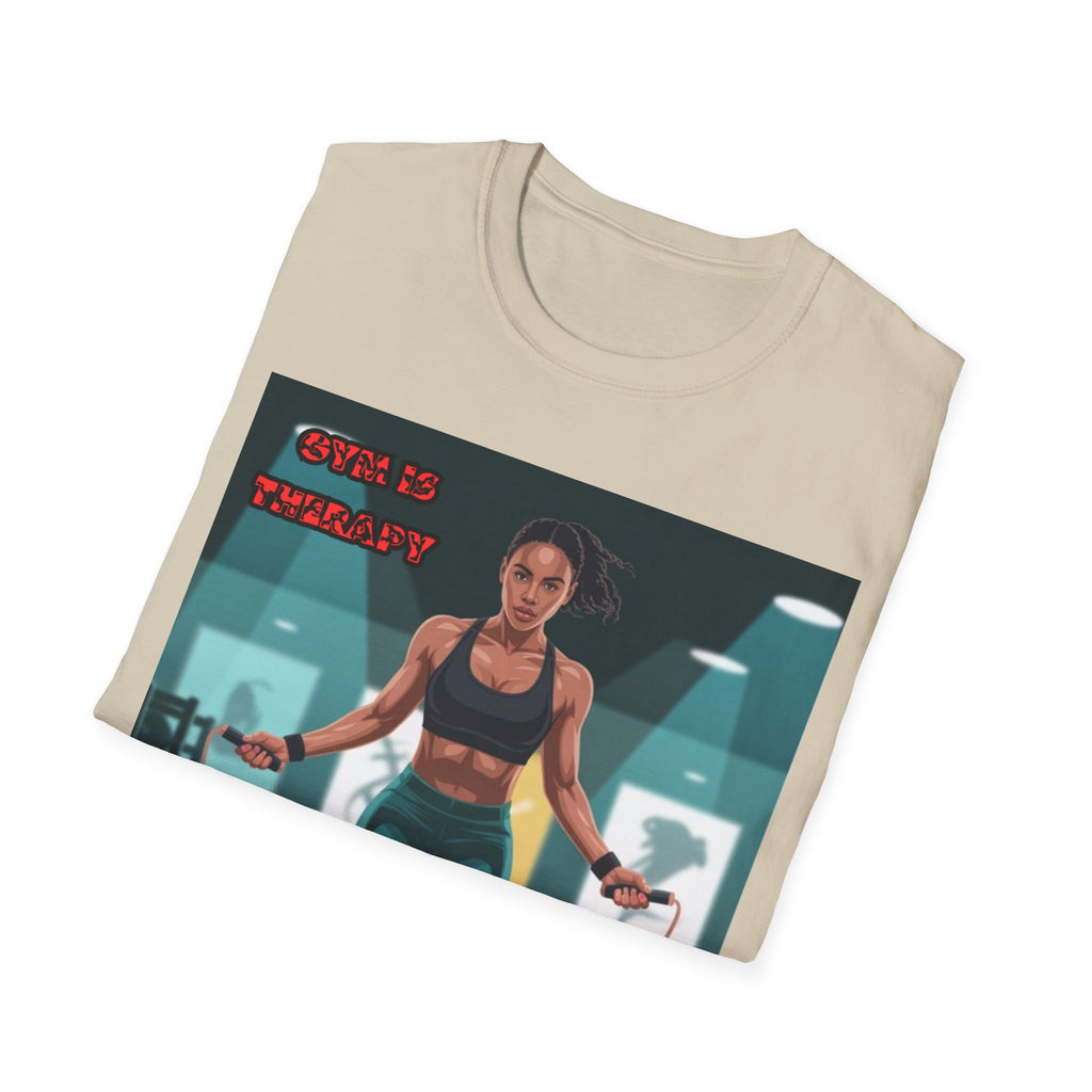 Women T-Shirt —Gym is Therapy Invisible Wars