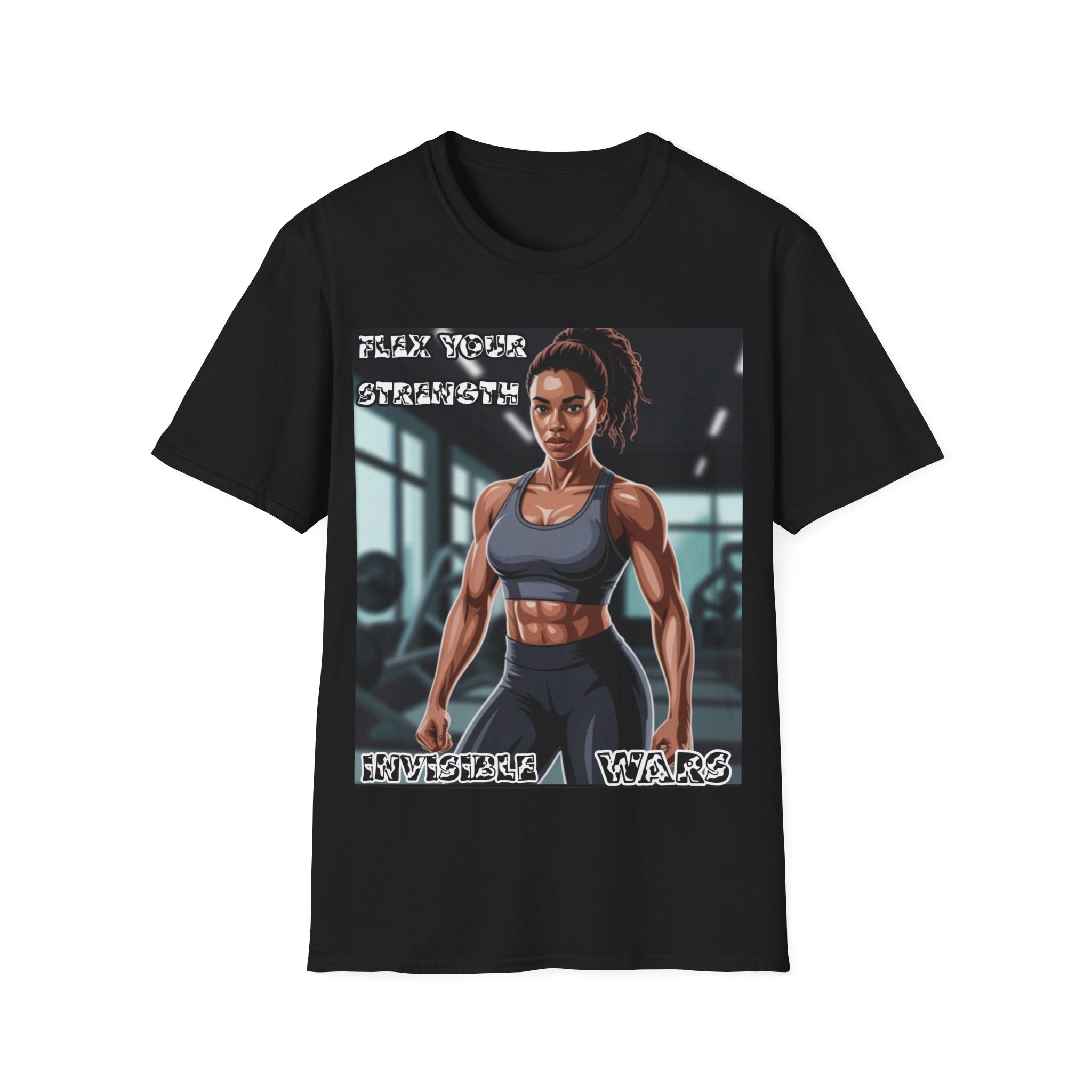 Women T-Shirt-Flex your strengh Invisible Wars