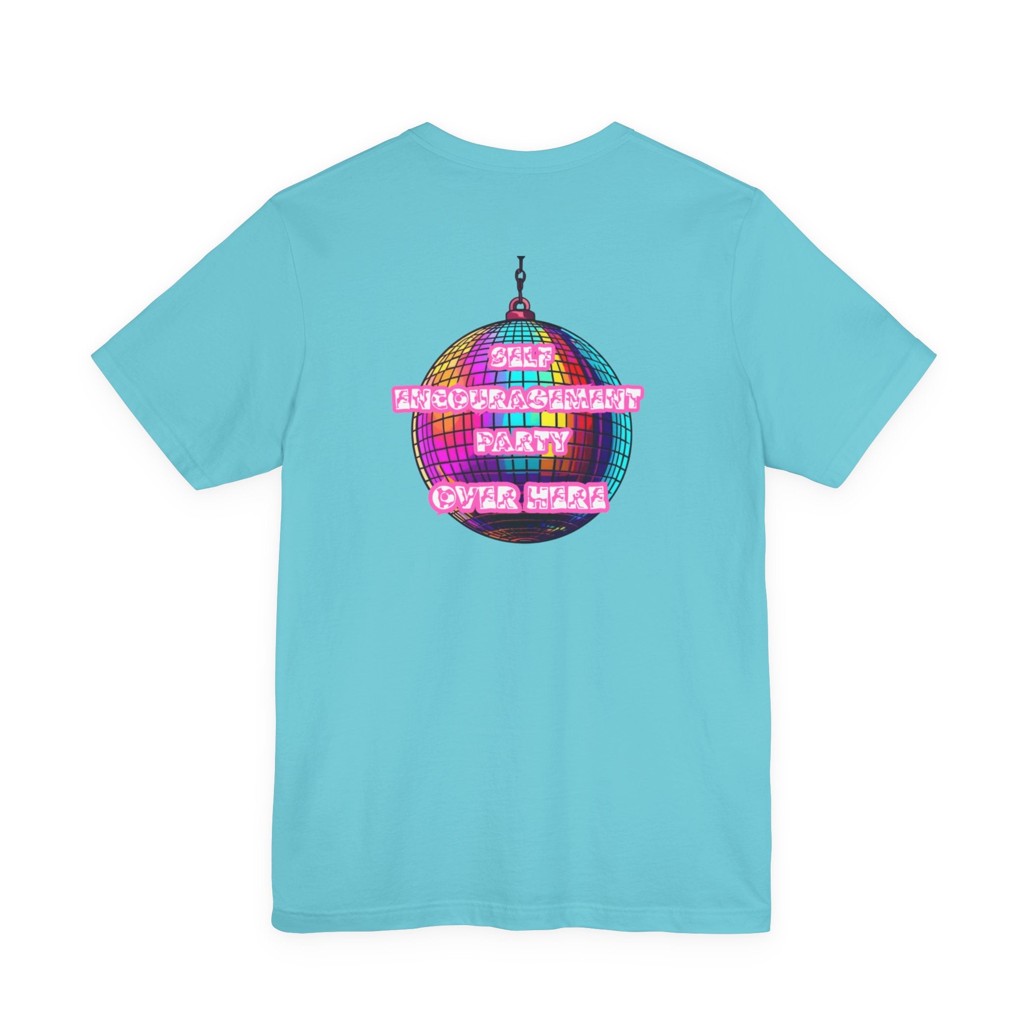 Women Disco Ball T-shirt — Self Encouragement Party