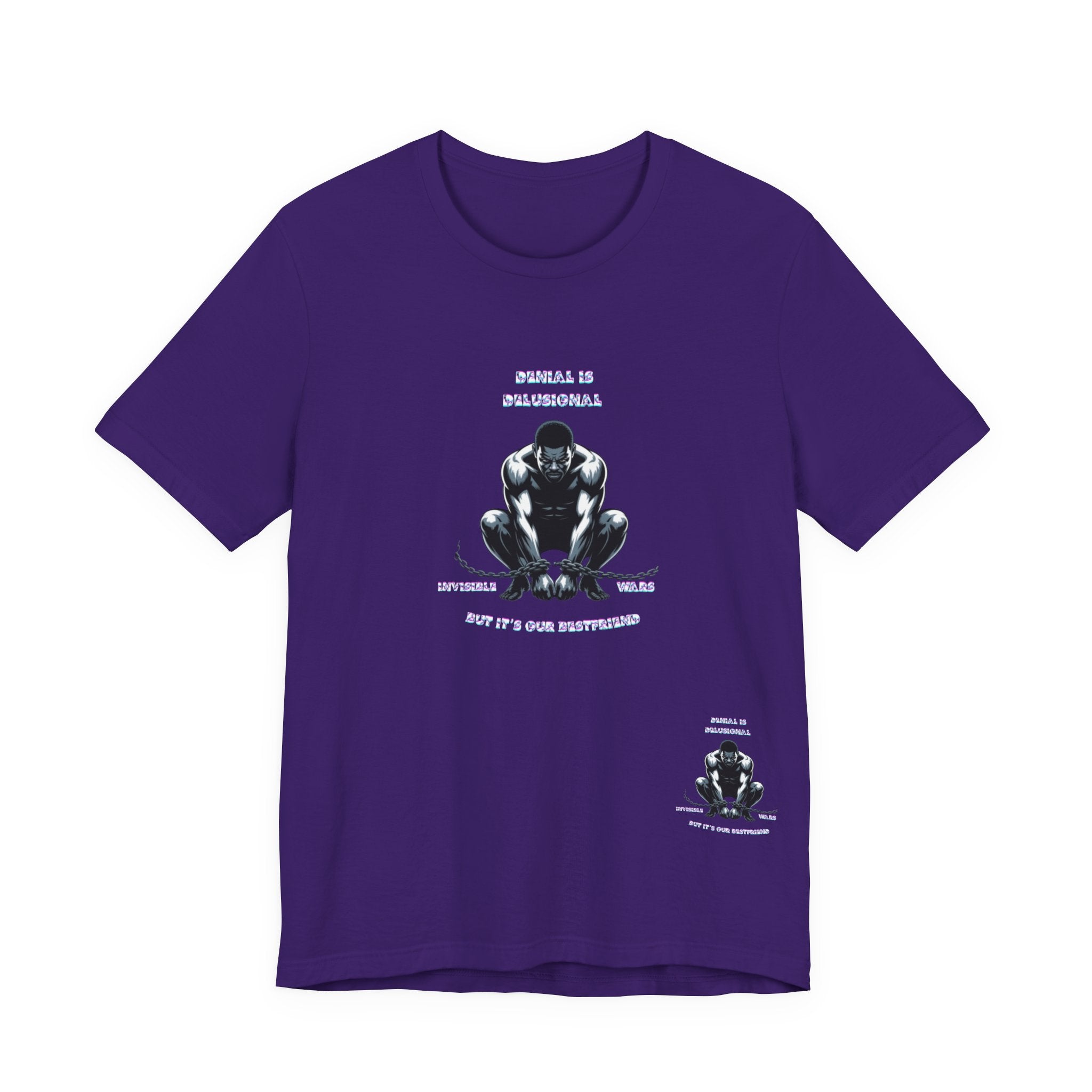 Men T-Shirt—-Denial is Delusion