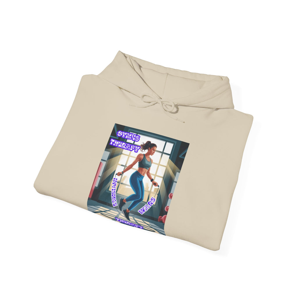 Women Hoodie — Gym is Therapy Invisible Wars