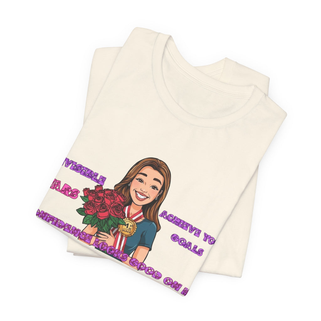 Women T-Shirt—Confidence Looks Good On Me”