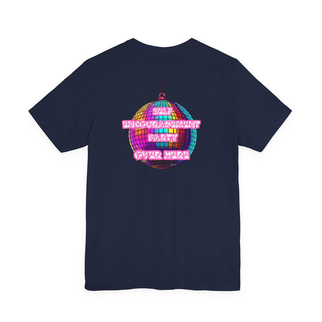 Women Disco Ball T-shirt — Self Encouragement Party