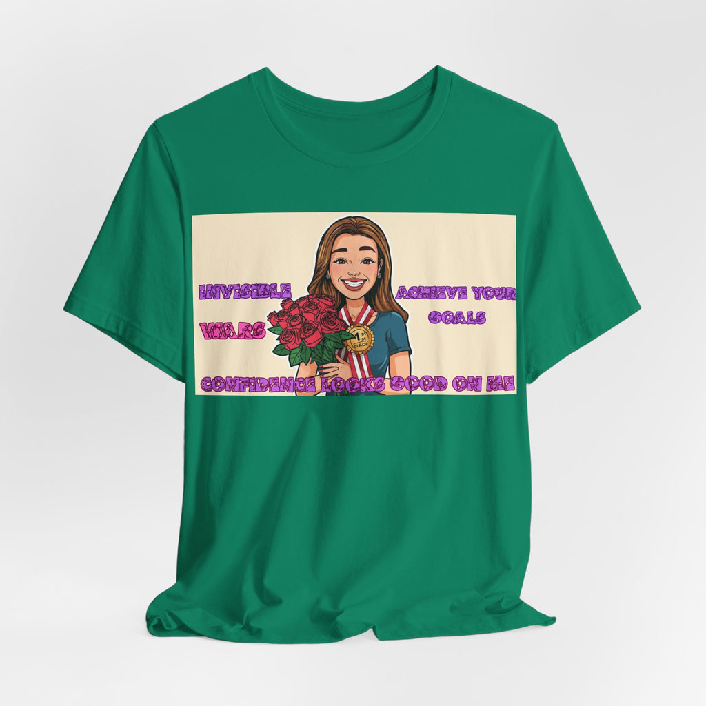 Women T-Shirt—Confidence Looks Good On Me”