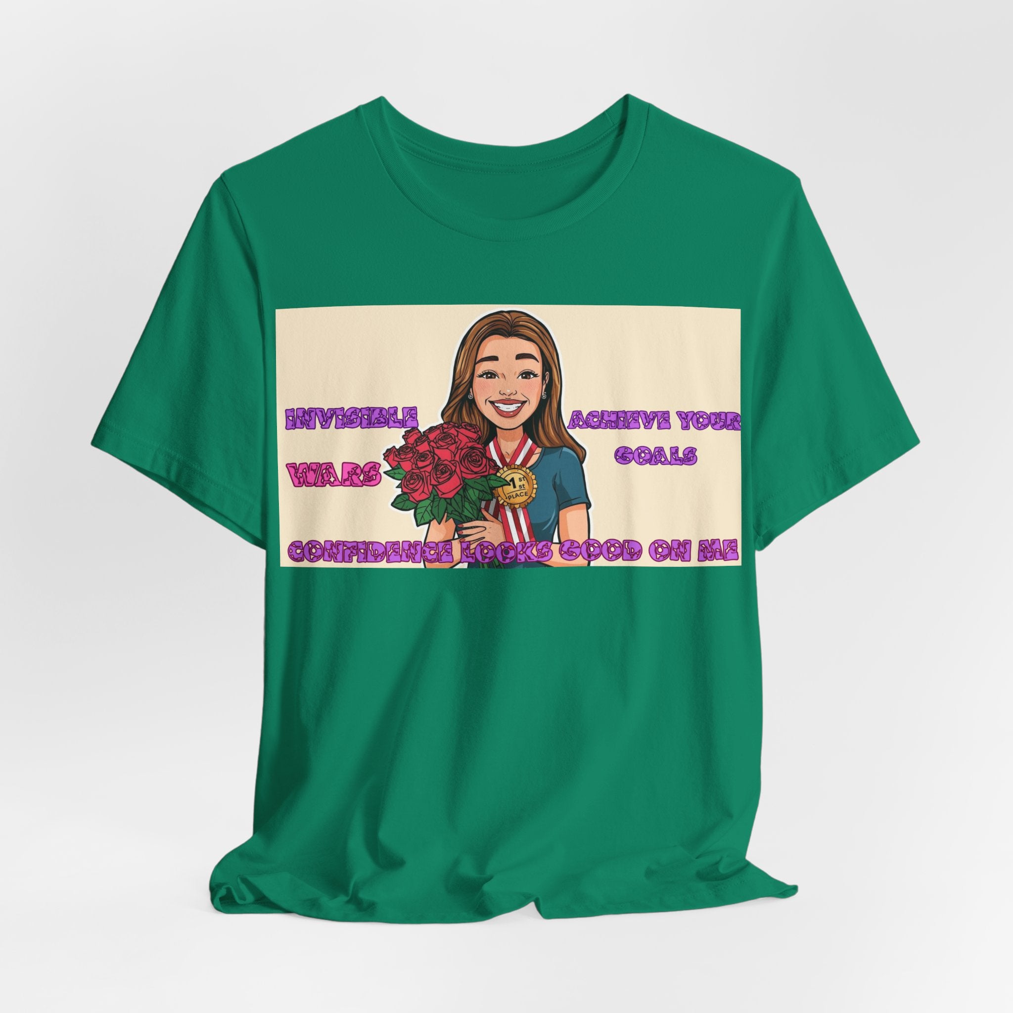 Women T-Shirt—Confidence Looks Good On Me”