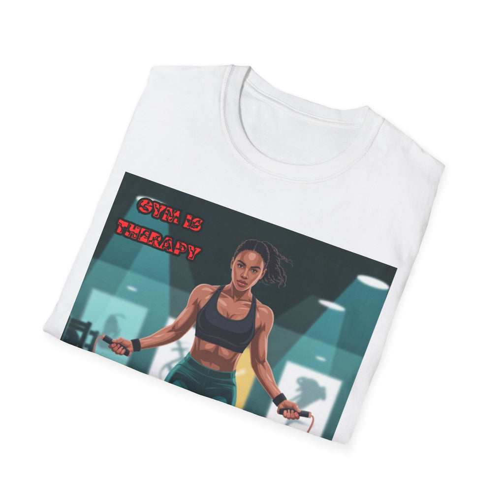 Women T-Shirt —Gym is Therapy Invisible Wars