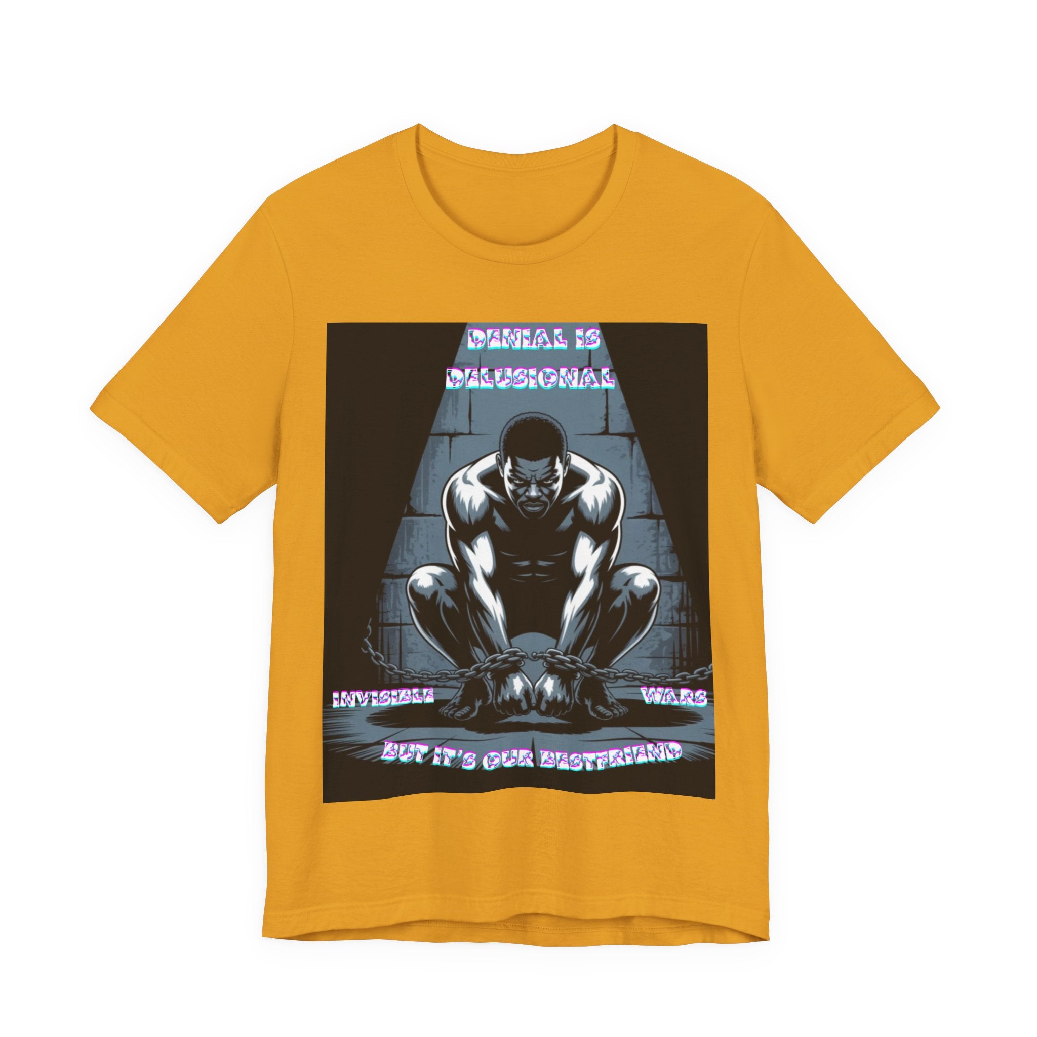 Men T-Shirt—-Denial is Delusion