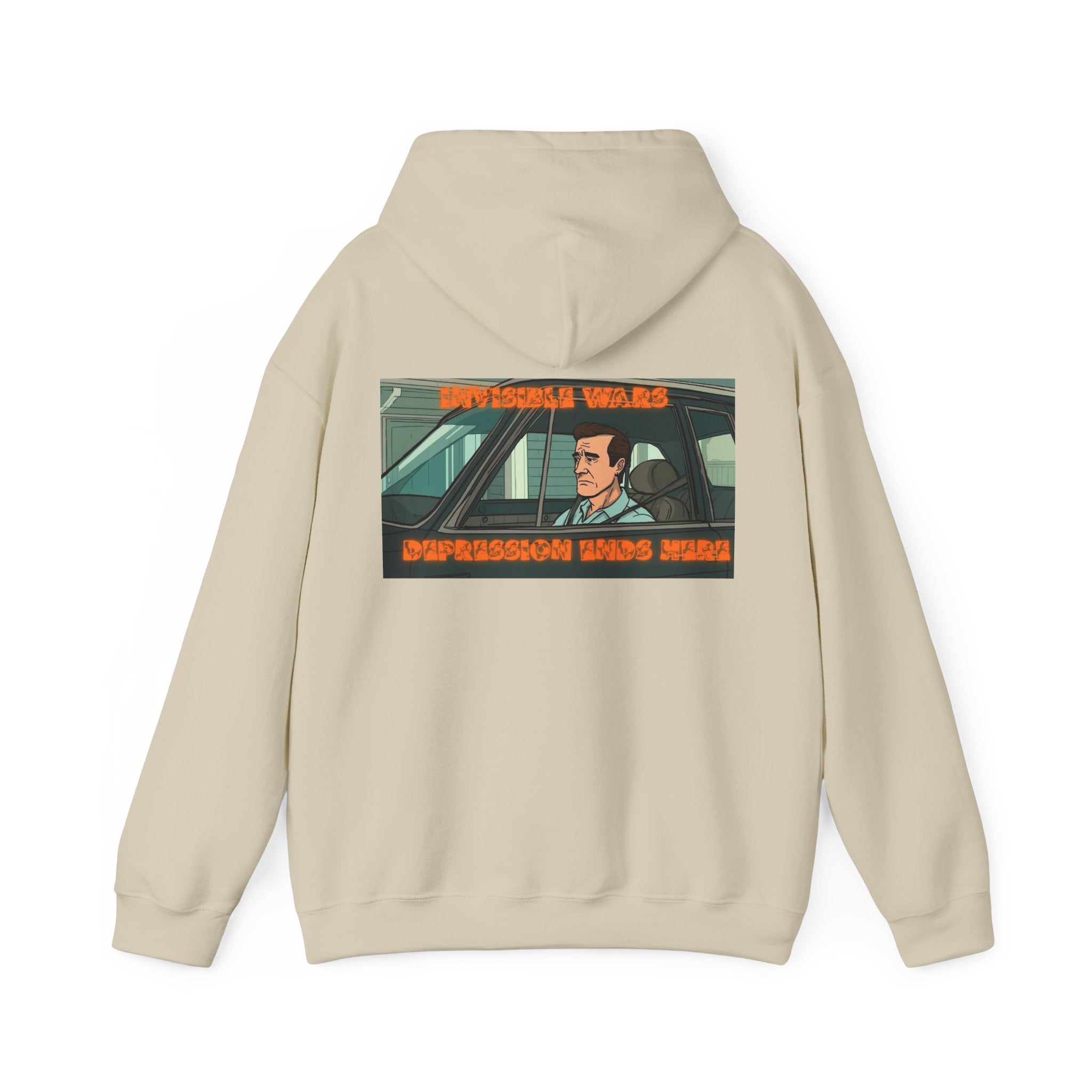 Men Hoodie — Depression Ends Here