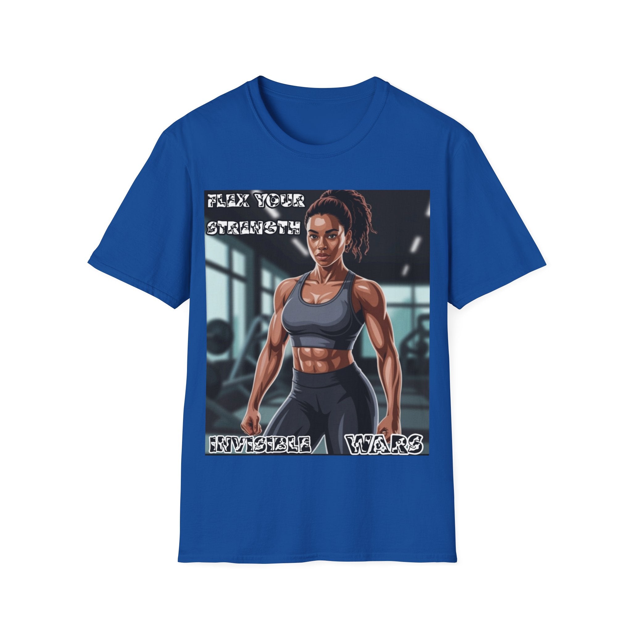 Women T-Shirt-Flex your strengh Invisible Wars