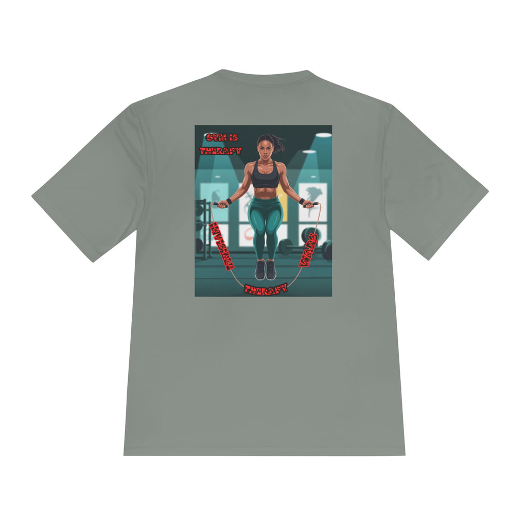 Women Fitness Graphic Shirt — Gym is Therapy