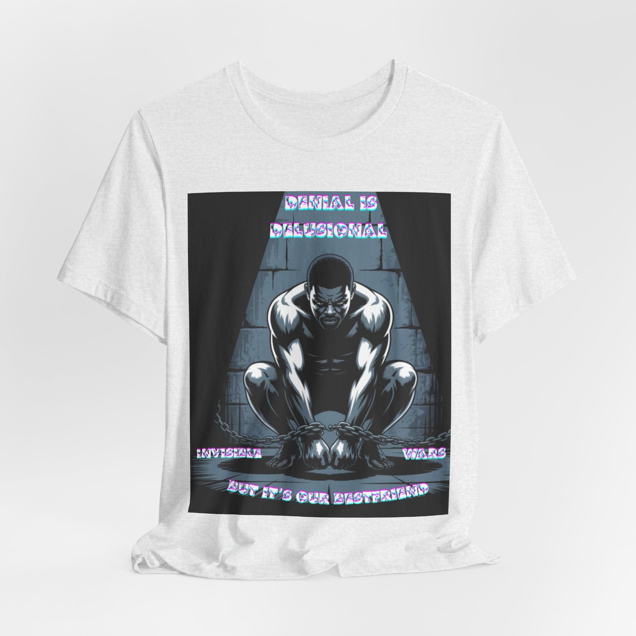 Men T-Shirt—-Denial is Delusion