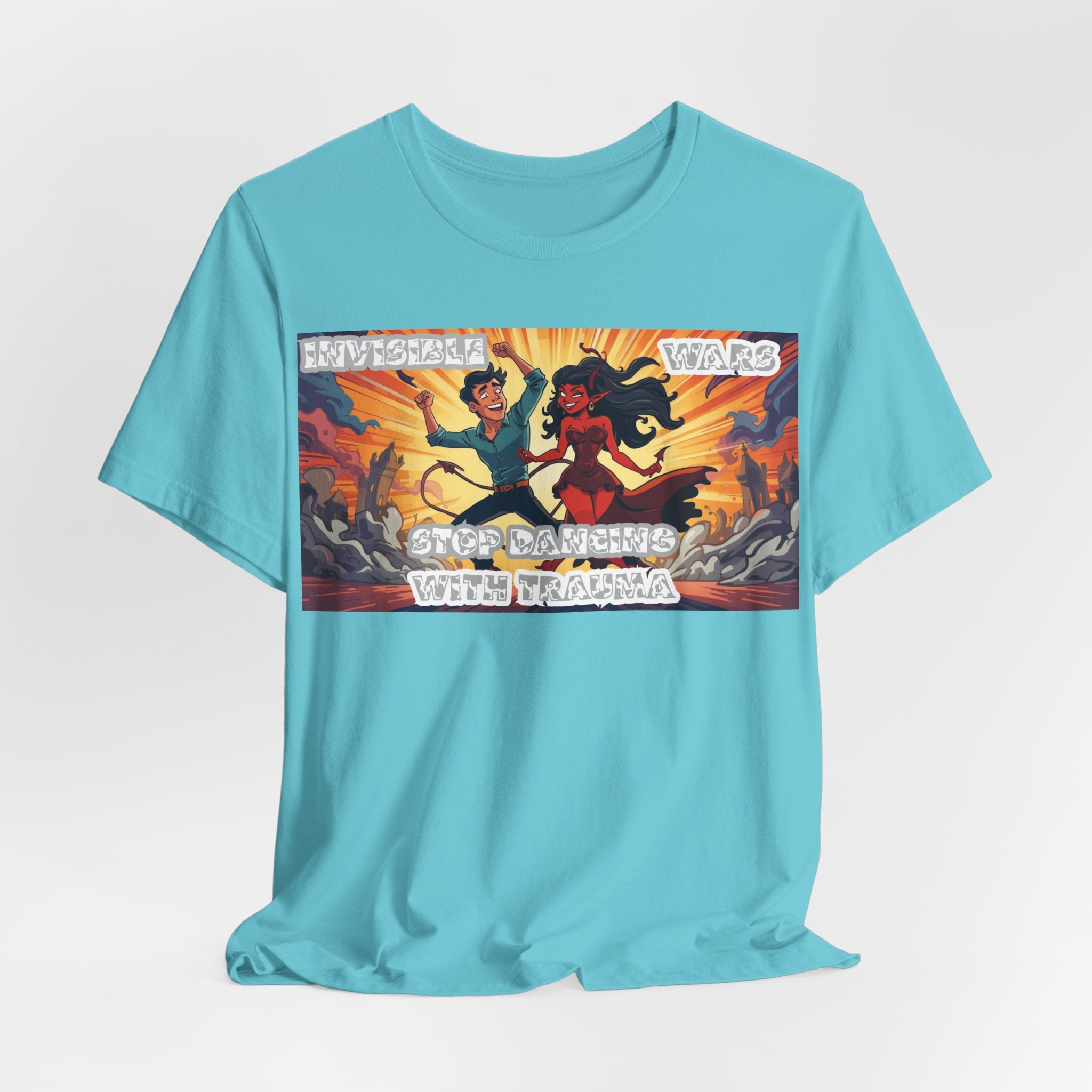 Men T-Shirt –Stop Dancing with Truama