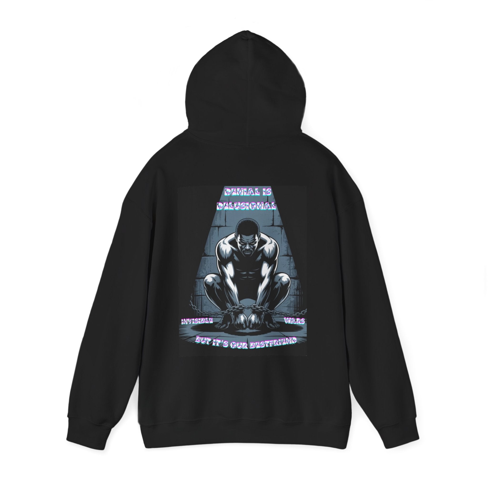 Men Hoodie • -Denial is Delusional
