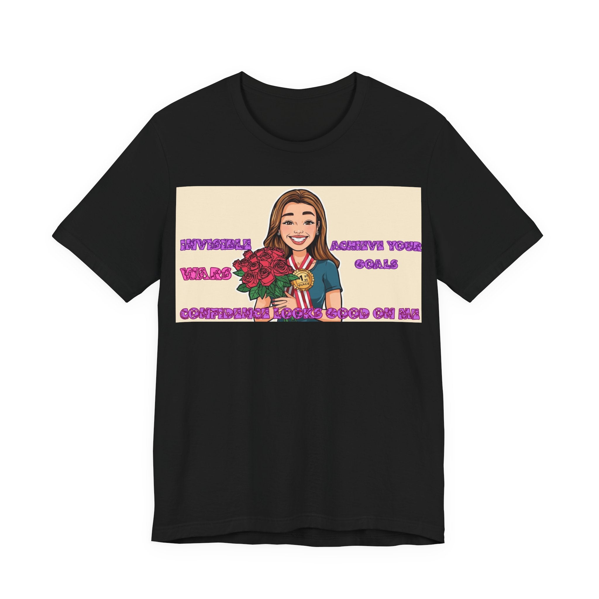Women T-Shirt—Confidence Looks Good On Me”