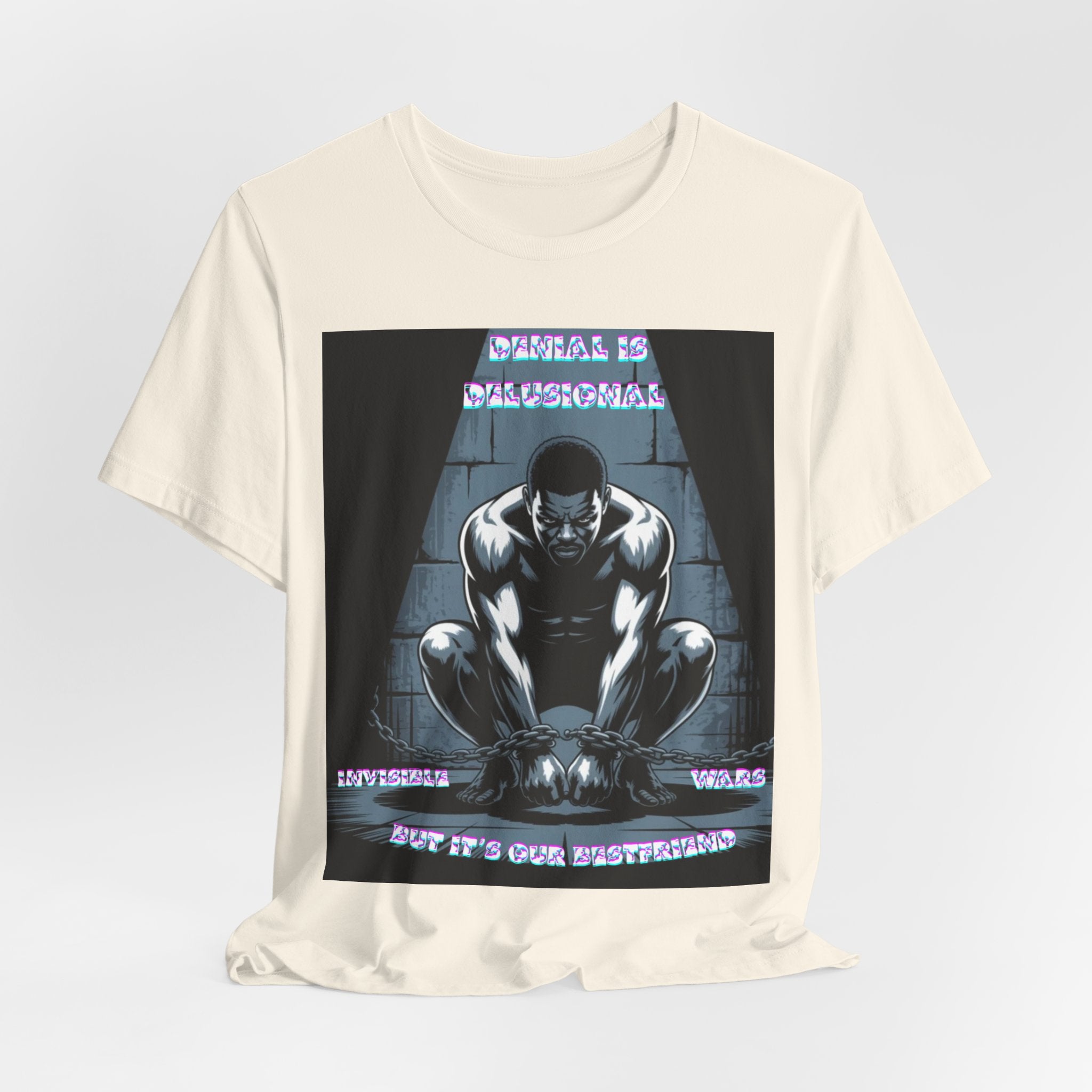 Men T-Shirt—-Denial is Delusion