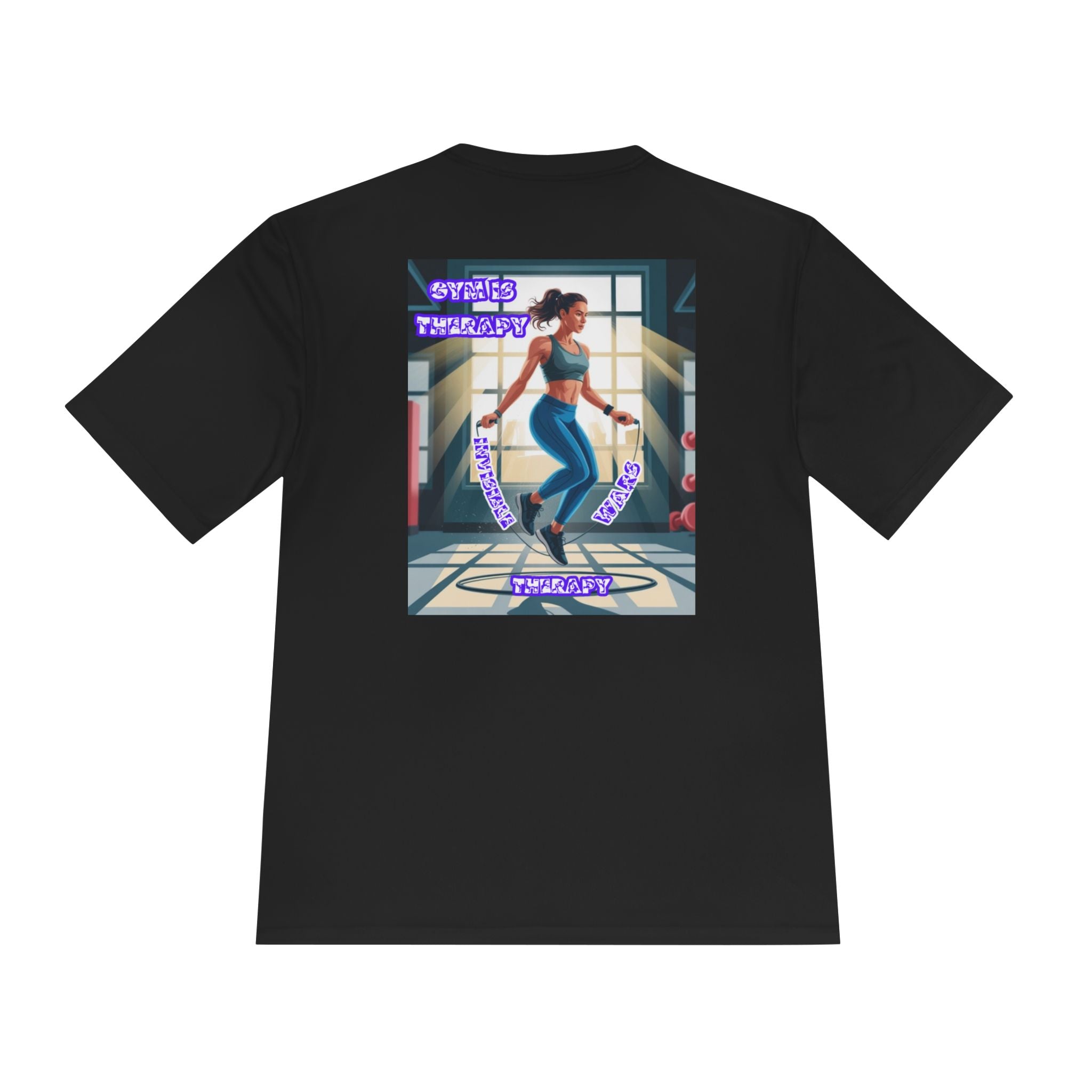 Women Fitness Graphic Shirt — Gym is Therapy