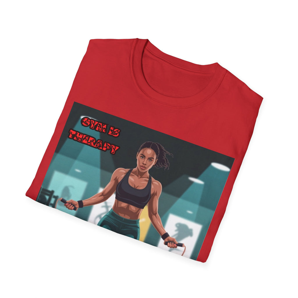 Women T-Shirt —Gym is Therapy Invisible Wars