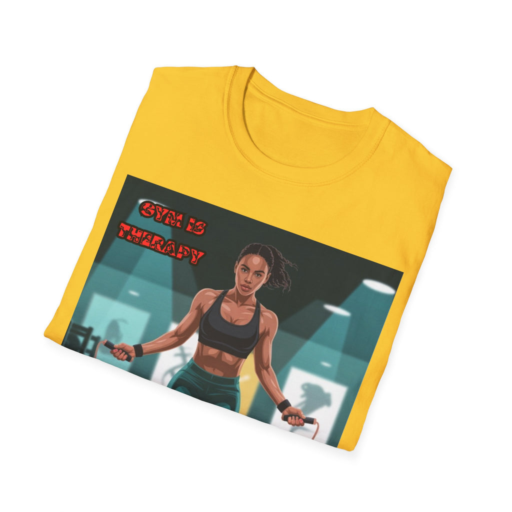Women T-Shirt —Gym is Therapy Invisible Wars