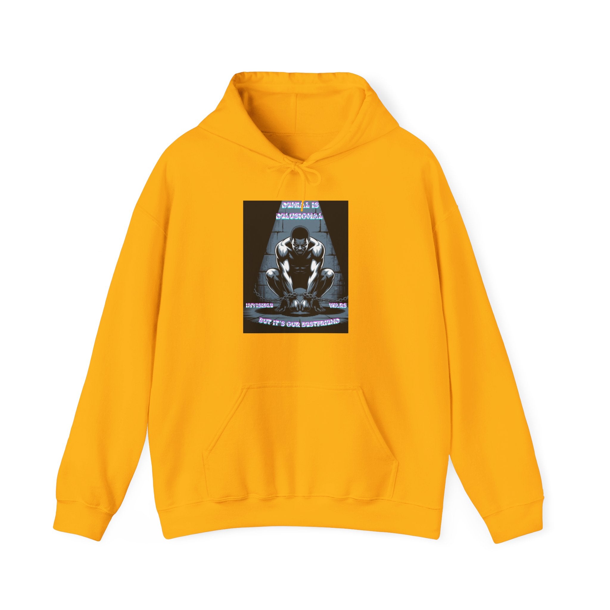 Men Hoodie • -Denial is Delusional