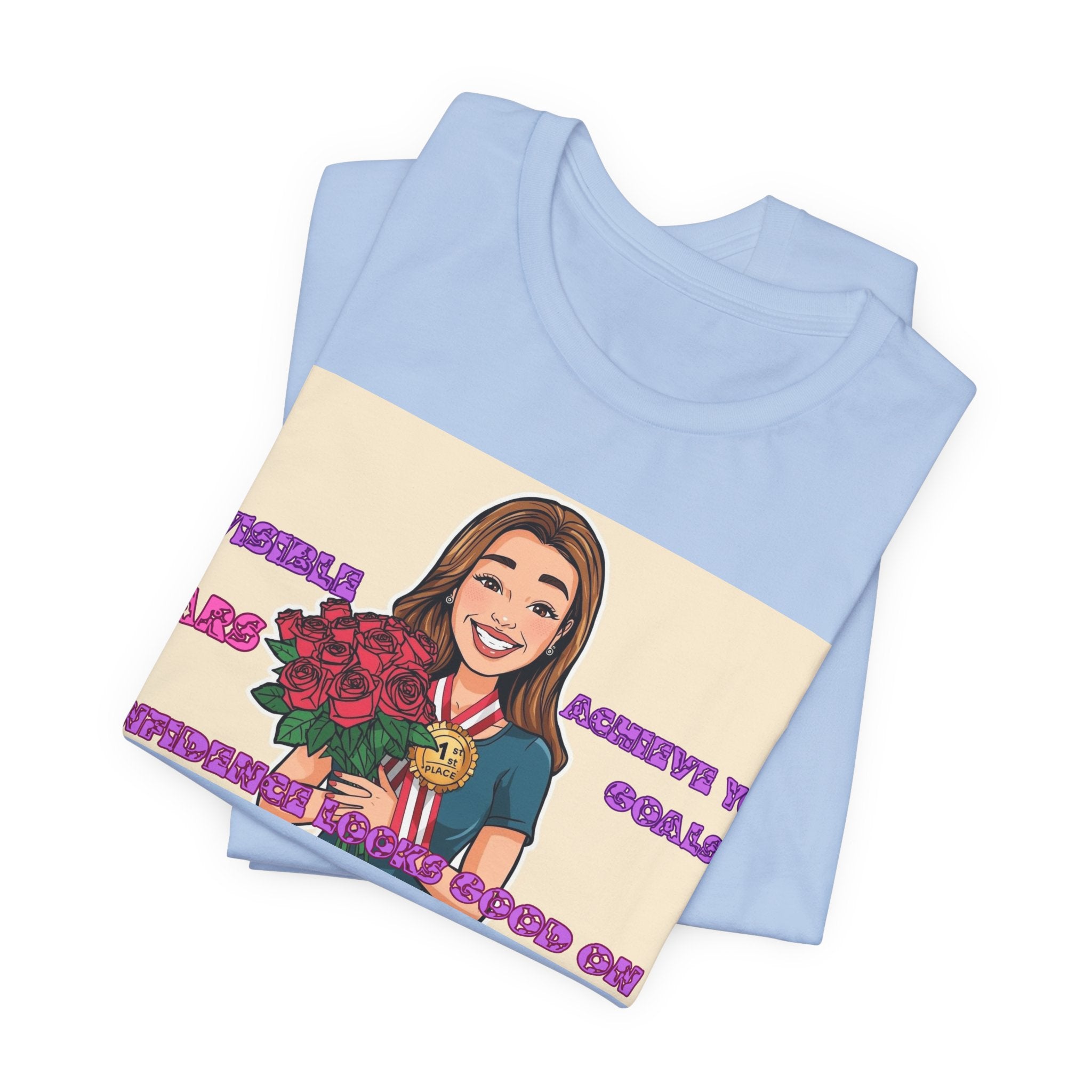 Women T-Shirt—Confidence Looks Good On Me”