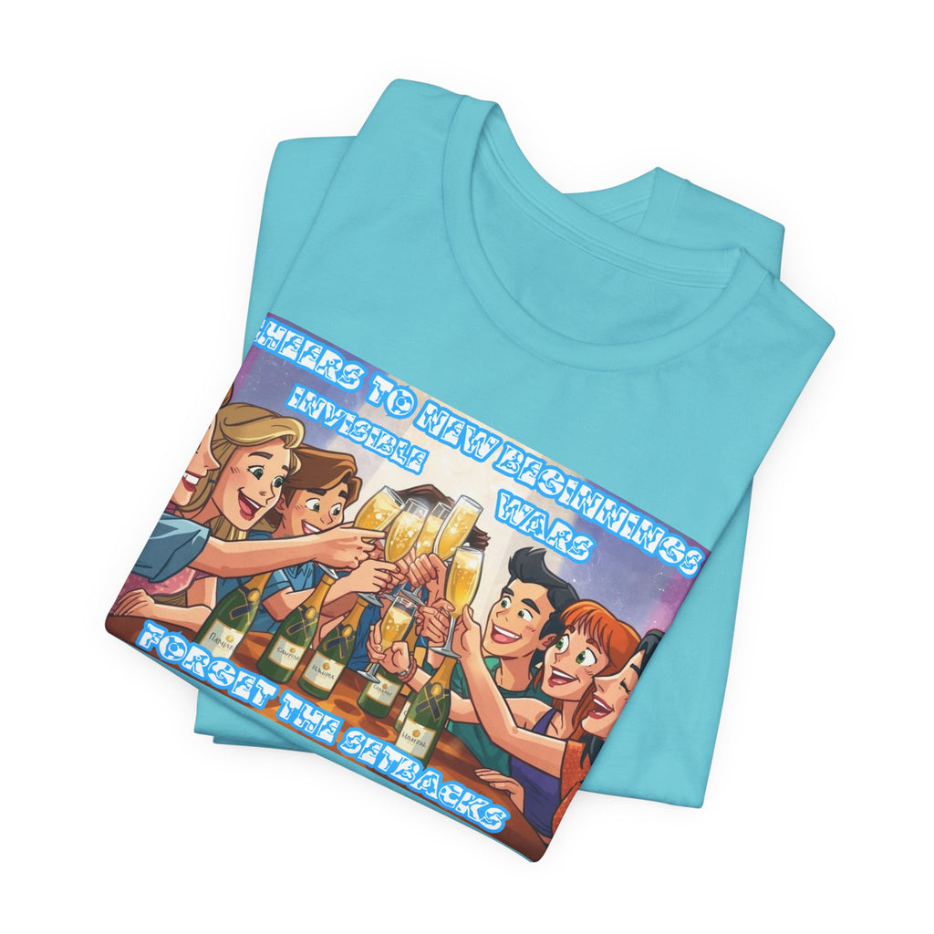 Men T-Shirt-Cheers to New Beginnings